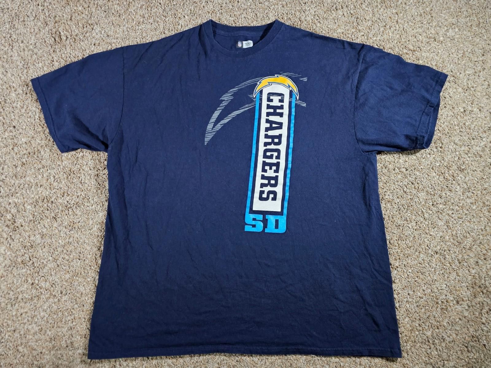 NFL NFL Team Apparel San Diego Chargers Shirt Men's Blue 2xl Size ONE SIZE - 1 Thumbnail
