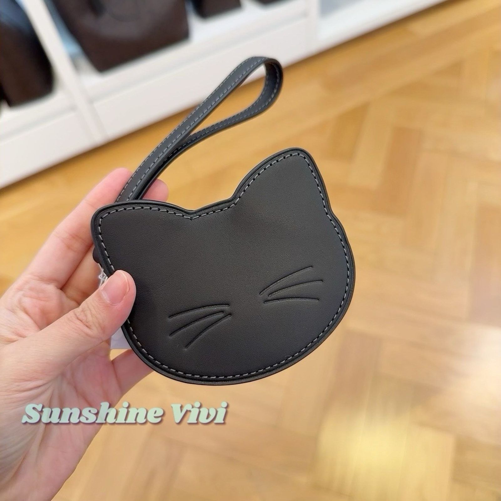 Coach NWT Coach 2025 Halloween Cat Kitten Coin Case Leather CCG23 Size ONE SIZE - 1 Thumbnail