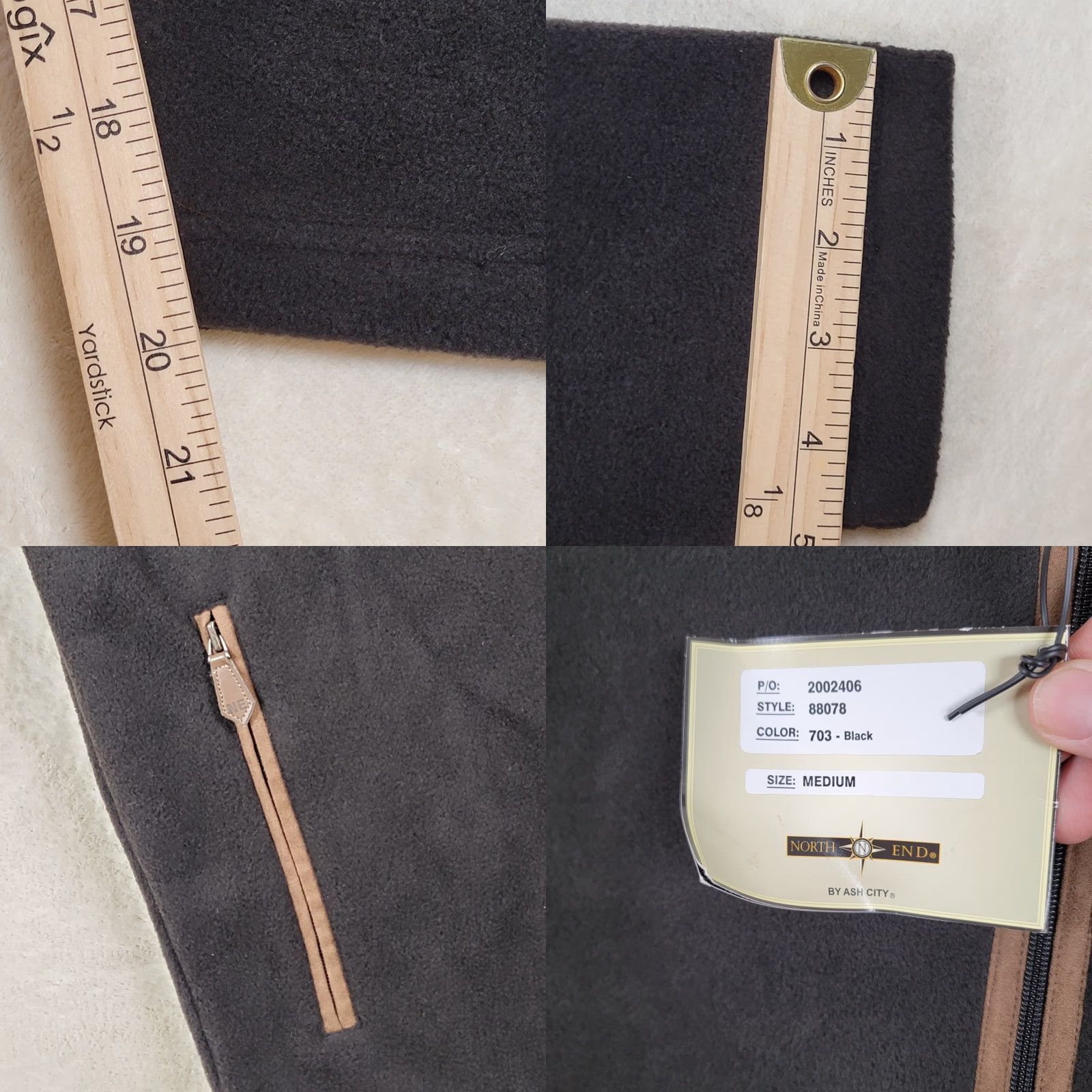 Vintage VINTAGE North End Fleece Pull Over Black Men's Size Medium Size US M / EU 48-50 / 2 - 9 Thumbnail