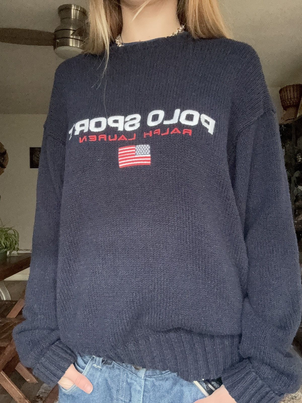 Polo Ralph Lauren 1990s Polo by Ralph Lauren knit sweater Size US M / EU 48-50 / 2 - 1 Thumbnail
