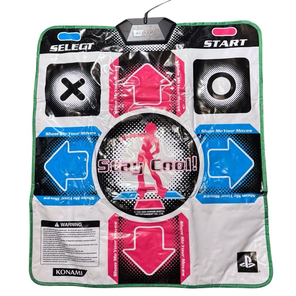 Sony Konami Dance Dance Revolution PS1/PS2 Dance Pad Controller W Size ONE SIZE - 1 Thumbnail
