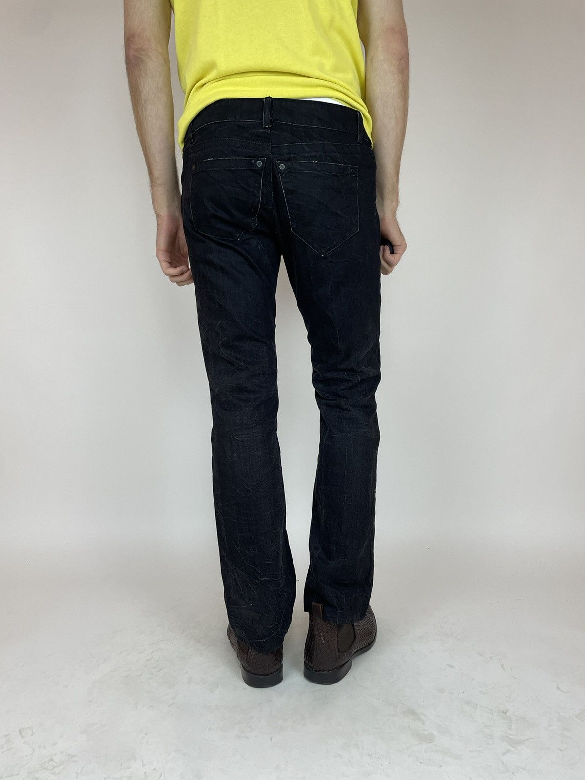 Karl Lagerfeld Lagerfeld Mens Black Jeans regular fit size W 33 Size US 33 - 3 Thumbnail