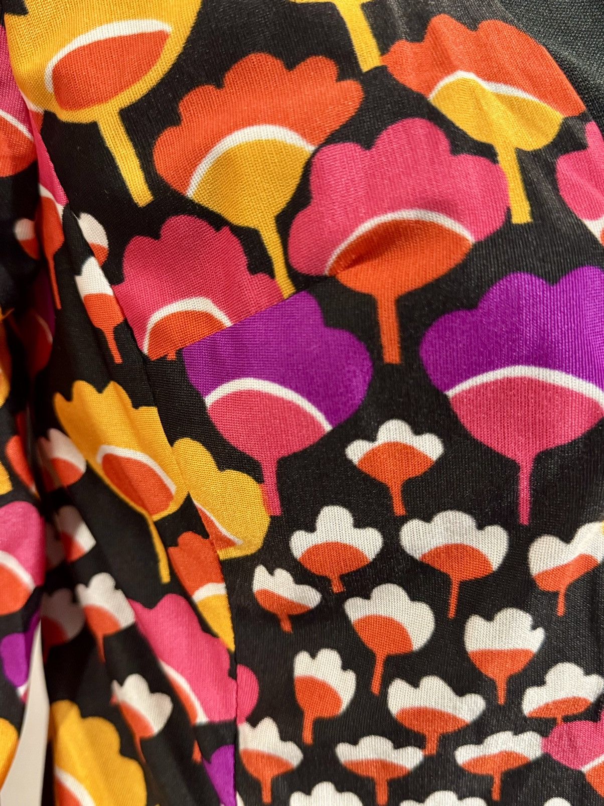 Vintage 1970’s Tulip Print Shirt Jacket Size M / US 6-8 / IT 42-44 - 4 Thumbnail