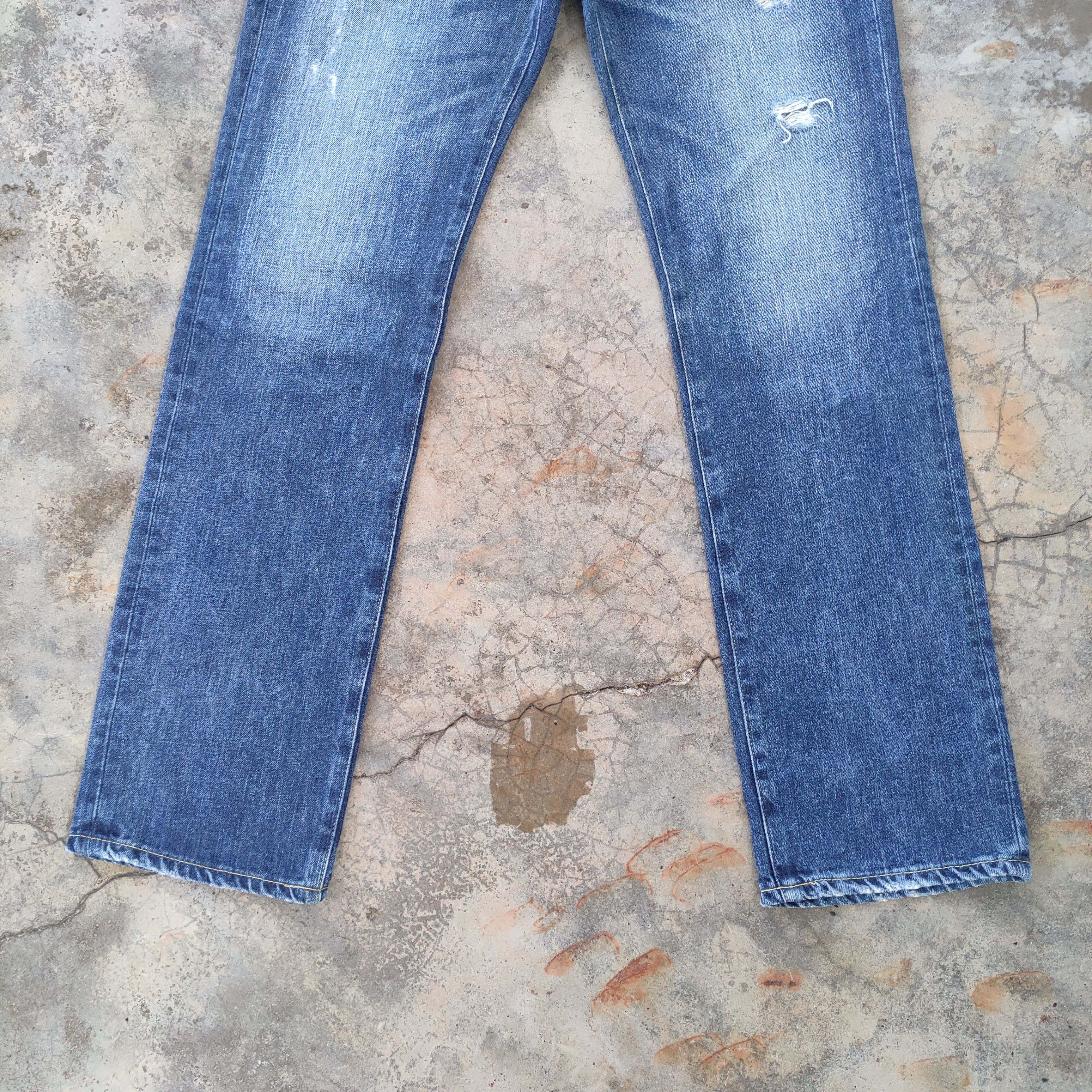 Levi's Vintage Clothing W32 VINTAGE LEVI'S 502 FADED RIPPED JEANS DENIM PANTS Size US 32 / EU 48 - 4 Thumbnail