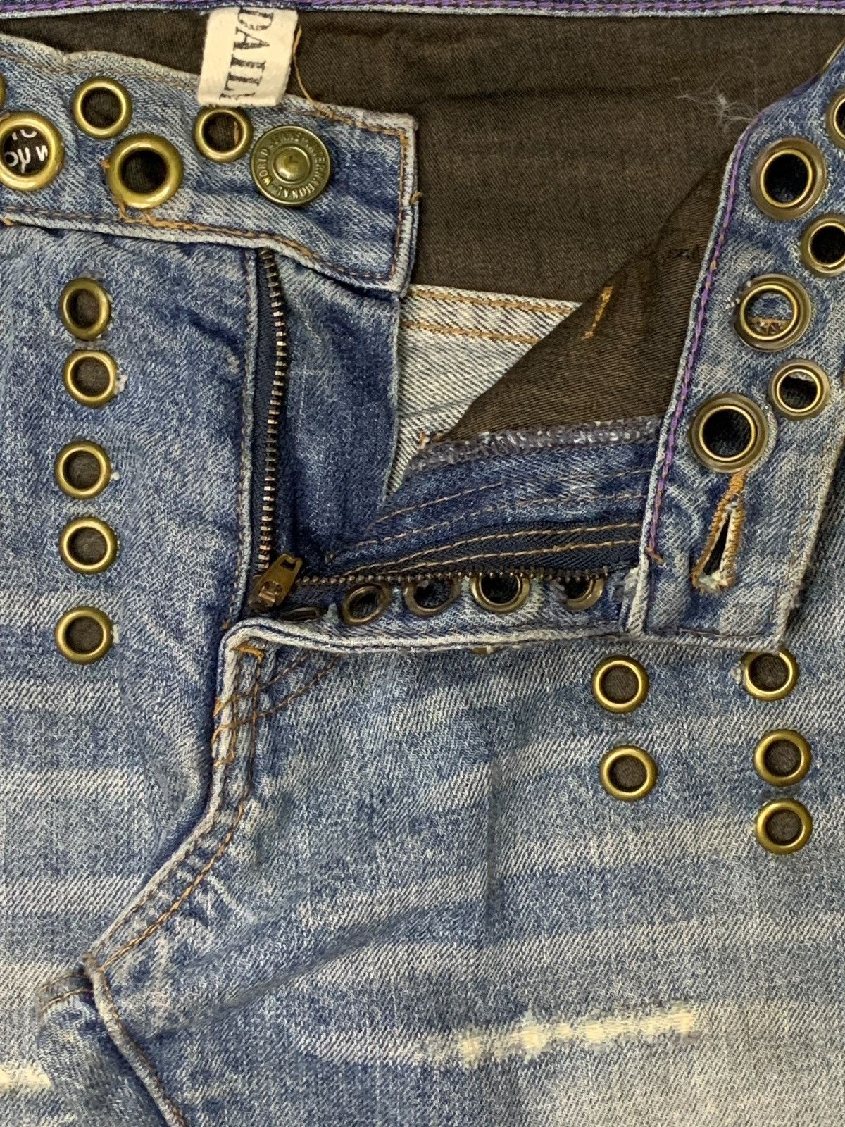 Japanese Brand × Kapital Vintage Japanese Brand Mud Wash Distressed Flare Jeans Size US 30 / EU 46 - 9 Thumbnail