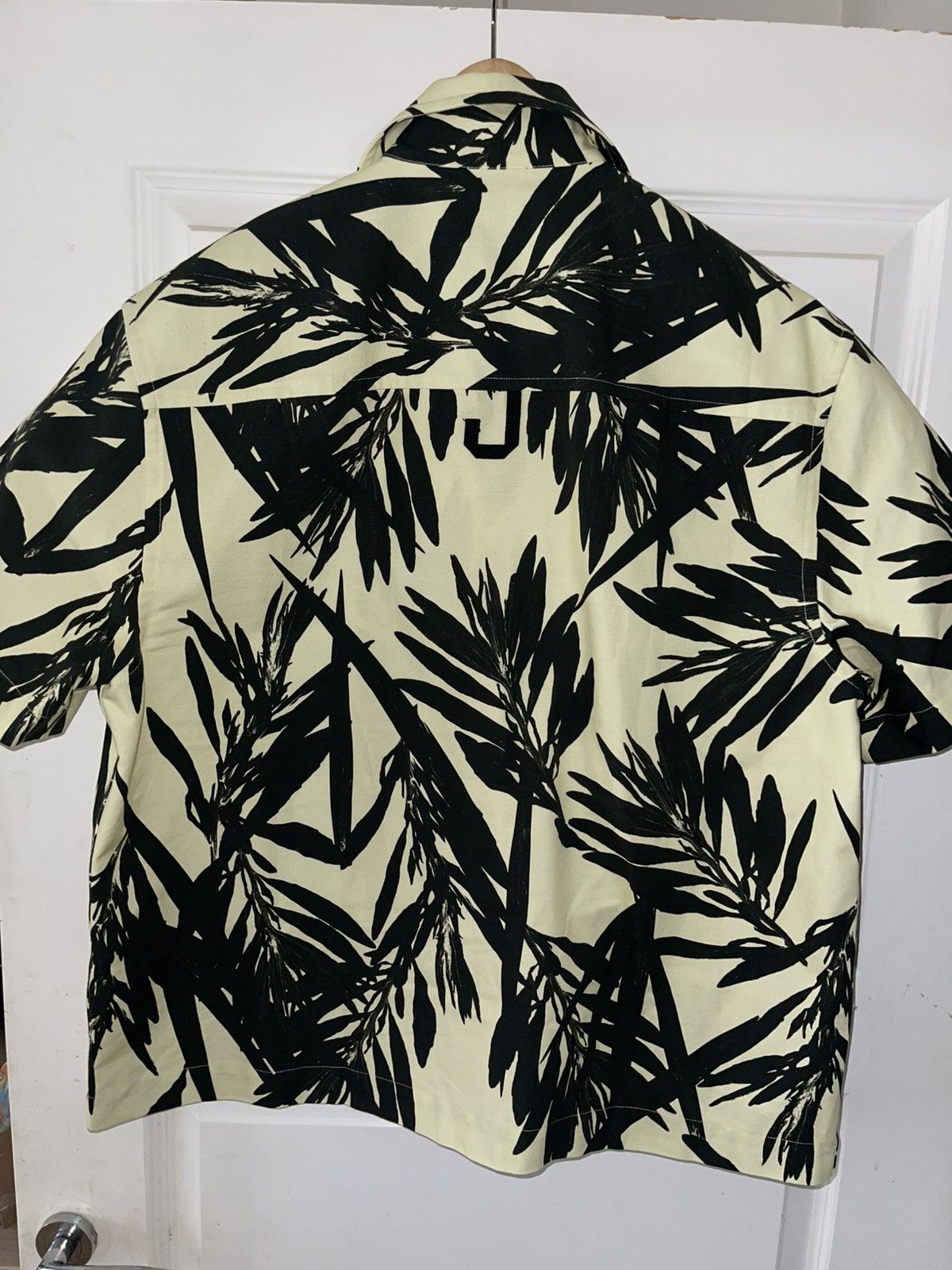 Jacquemus JACQUEMUS La Chemise Jean Palm Print Shirt Size US XL / EU 56 / 4 - 5 Thumbnail