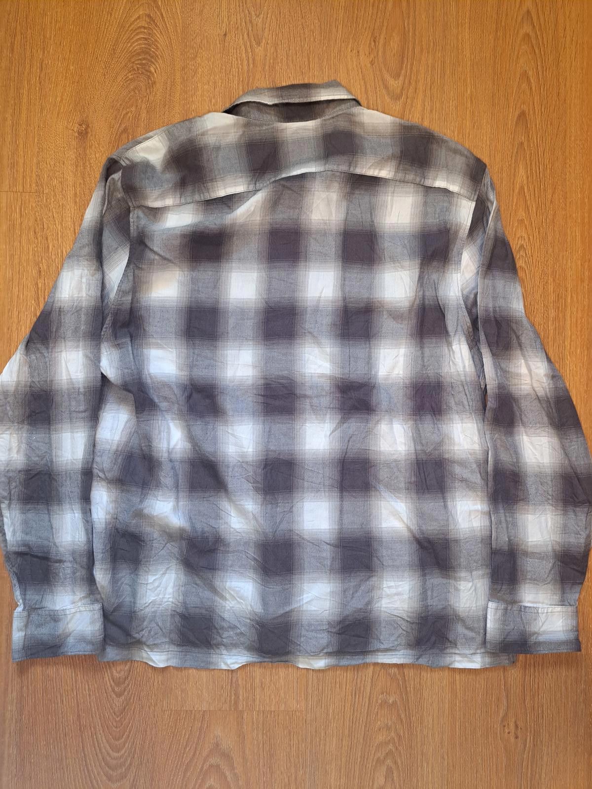 Abercrombie & Fitch Abercrombie & Fitch Button Up Shirt XXL Gray Plaid Cotton Size US XXL / EU 58 / 5 - 7 Thumbnail