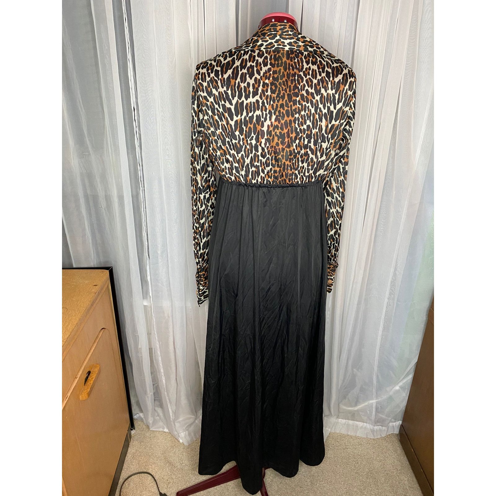 Vintage Vanity fair purple label leopard print dressing gown 1960s Size ONE SIZE - 6 Thumbnail