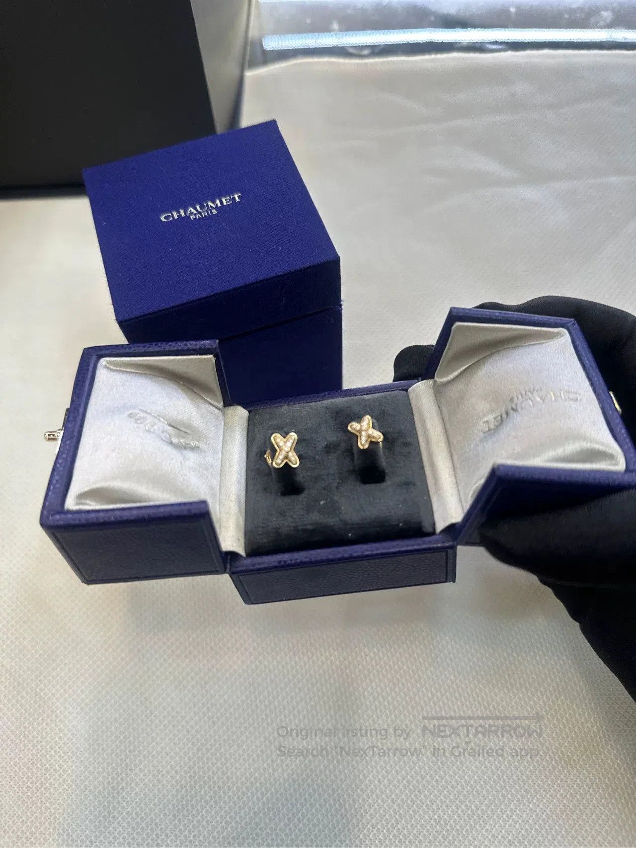 Japanese Brand Chaumet New Rose Gold Diamond Earrings. Size ONE SIZE - 3 Thumbnail