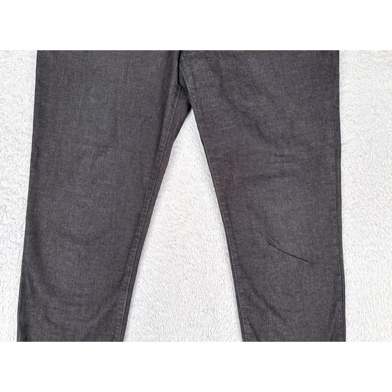 Eileen Fisher Eileen Fisher Jeans Womens 10 Black Denim Straight Leg Medium 32x28 Cotton Blend 5-Pocket Mens? Size 32" / US 10 / IT 46 - 3 Thumbnail