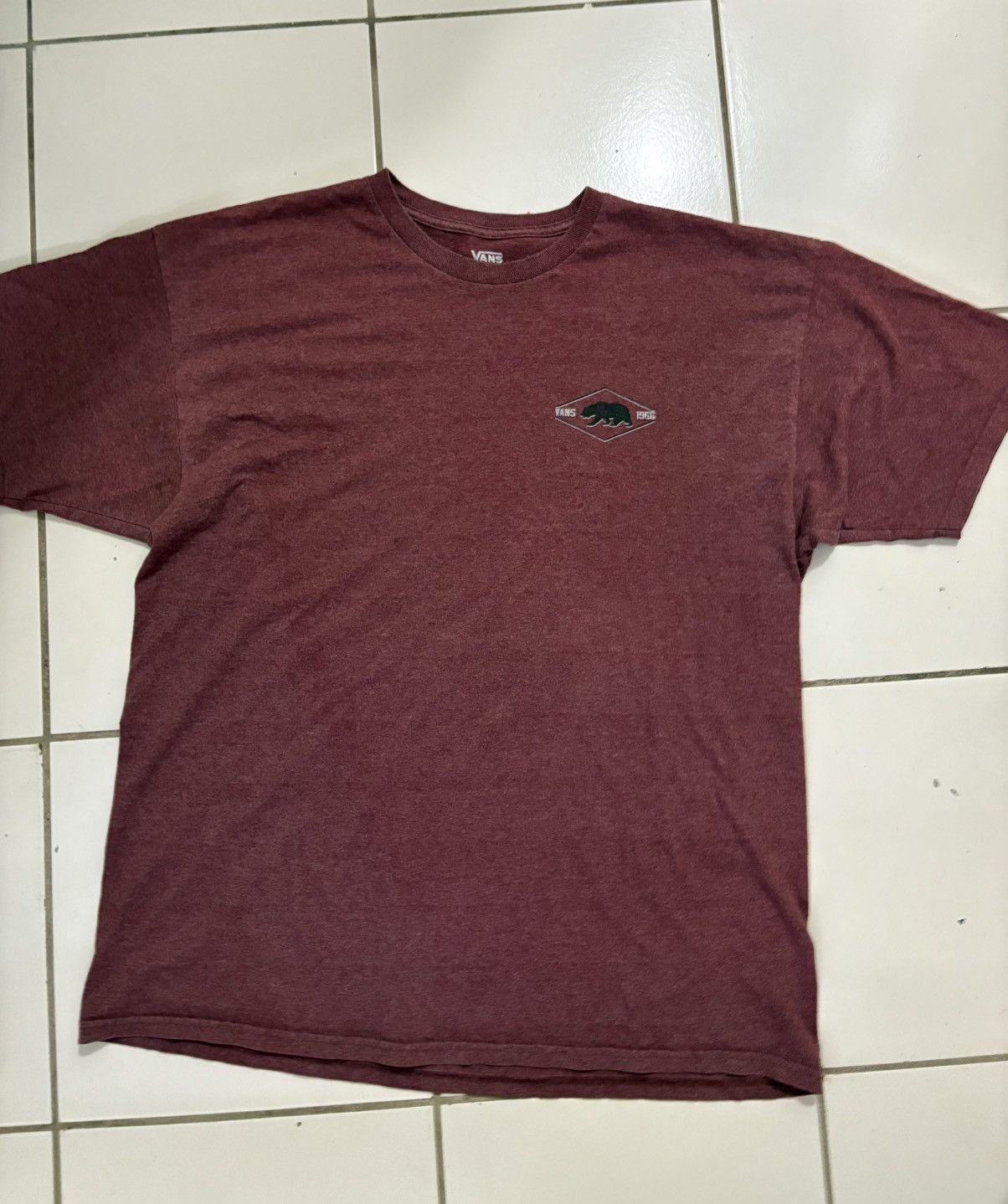 Vans Cool And Casual Maroon Van’s Tee Size US XL / EU 56 / 4 - 1 Thumbnail
