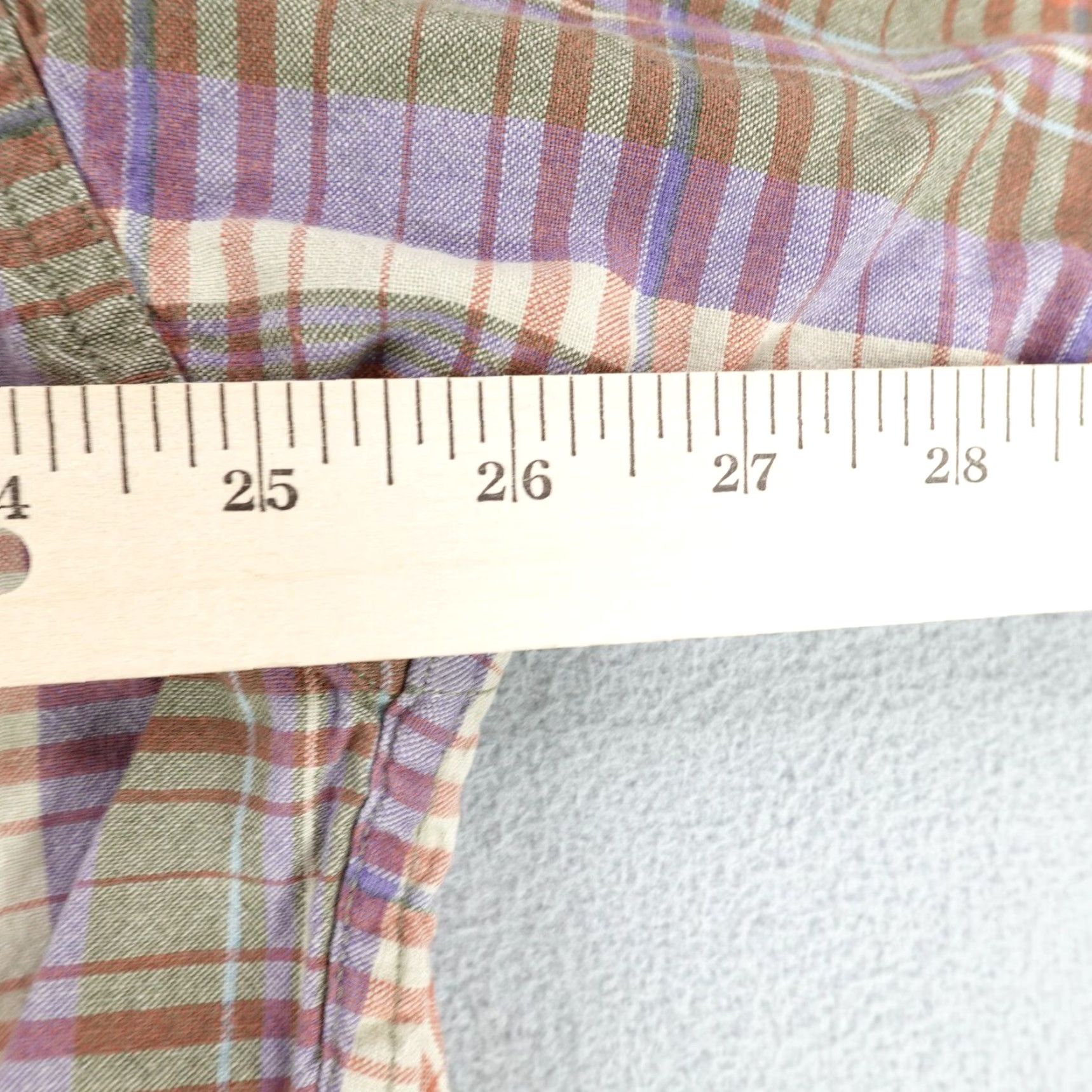 Vintage Woolrich Shirt Mens XL Tall Plaid Button-Up Casual Work Short Sleeve Cotton Flannel Button-Down Collar Outdoor Pockets Size US XL / EU 56 / 4 - 6 Thumbnail