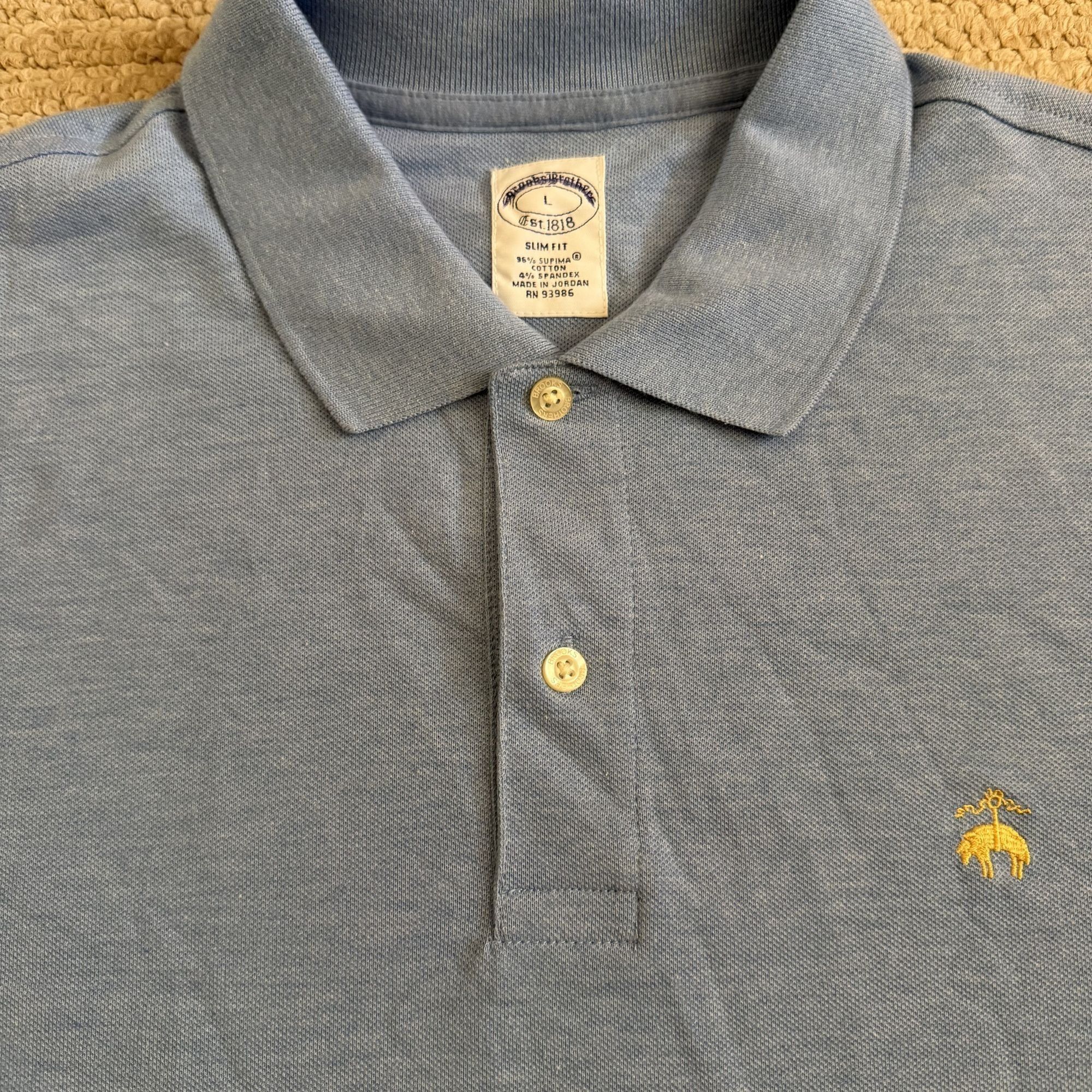 Brooks Brothers Brooks Brothers Polo Shirt Mens Large Slim Fit Short Sleeve Size US L / EU 52-54 / 3 - 4 Thumbnail