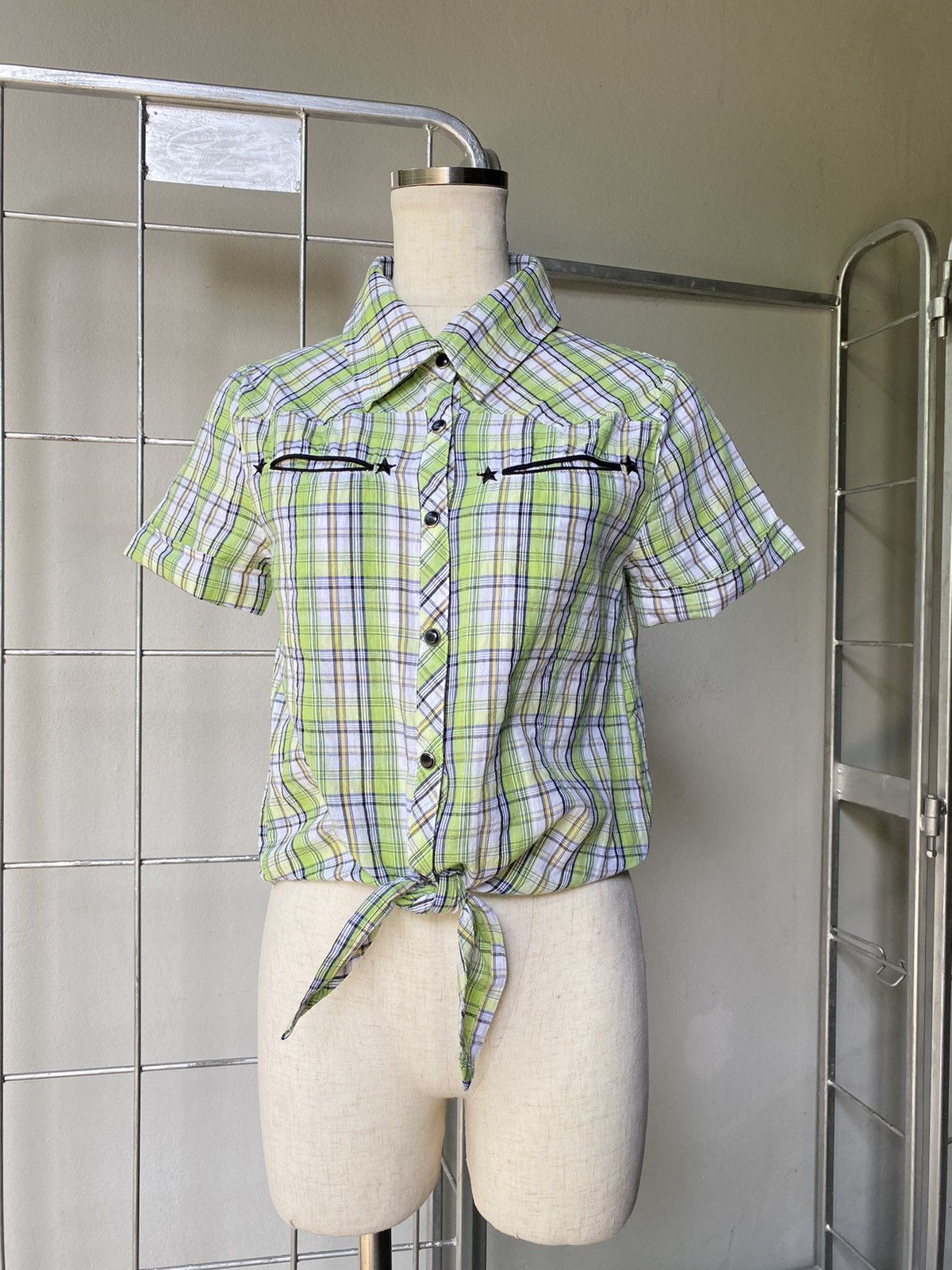 LIZ LISA LIZ LISA doll Green Short-sleeve Shirt with Tie Hem Size M / US 6-8 / IT 42-44 - 1 Thumbnail