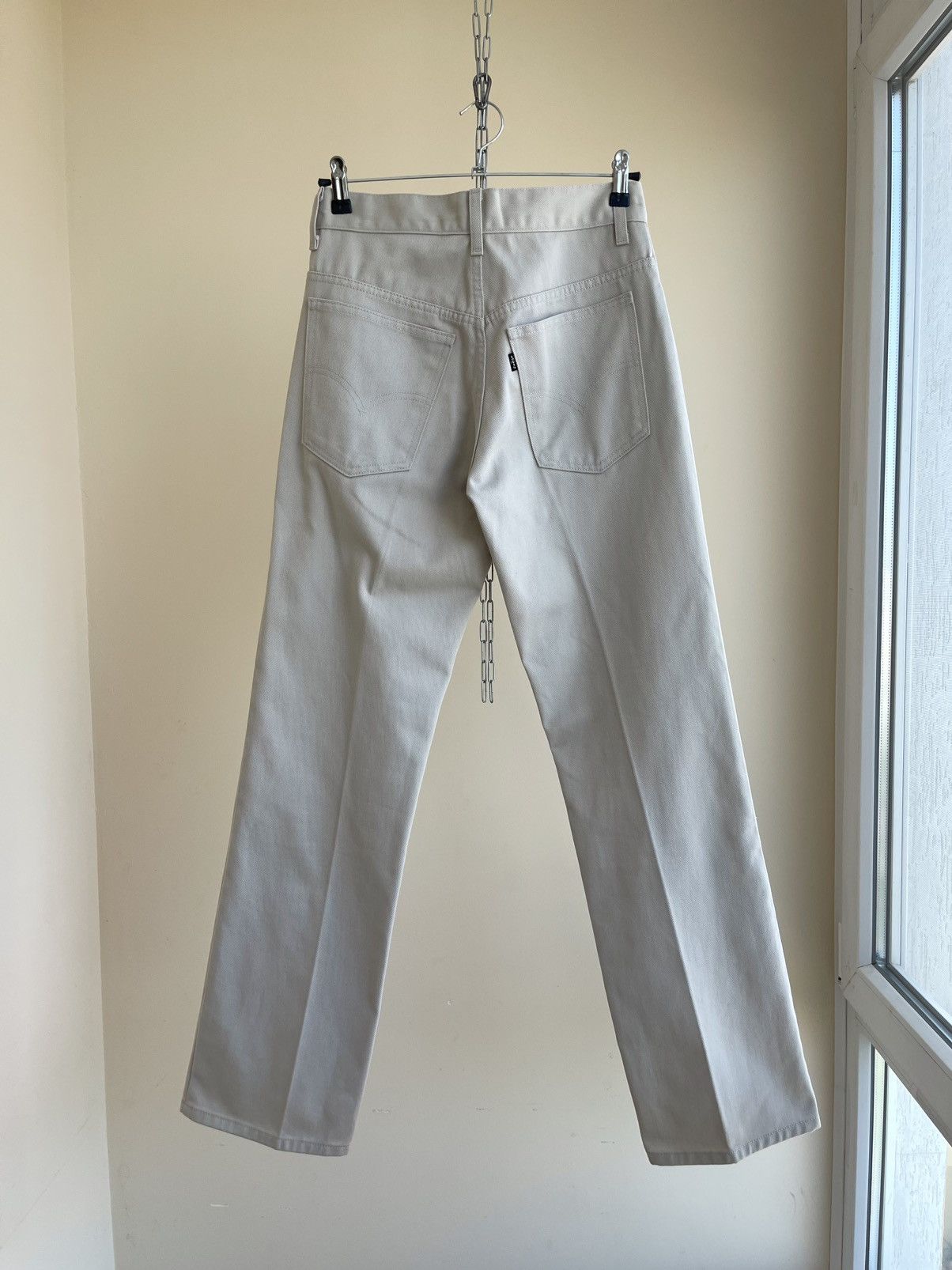 Levi's Sta-Prest 566 Black Tab Straight Regular Fit Pants 90s 28x32 Size US 28 / EU 44 - 2 Thumbnail
