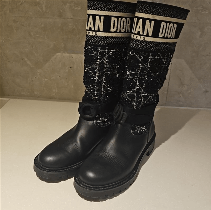 Dior Dior Calfskin Leather High Boot Size US 8.5 / IT 38.5 - 1 Thumbnail