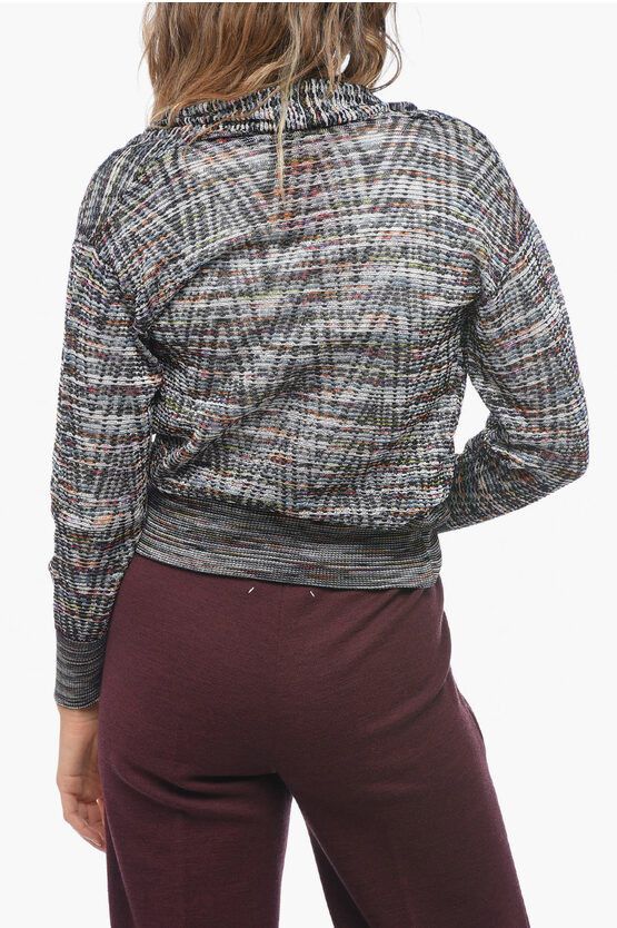 Missoni og1mm0724 Stretch Fabric Breasted Cardigan in Multicolor Size S / US 4 / IT 40 - 2 Thumbnail