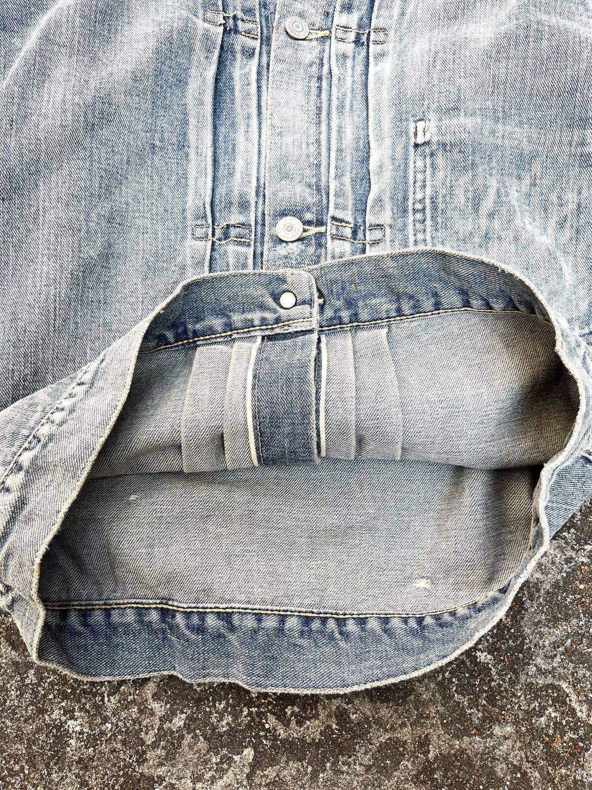 Japanese Brand × Vintage PERFECT!! FADED DISTRESSED VTG. DENIM JACKET JAPAN BRAND Size US M / EU 48-50 / 2 - 9 Thumbnail