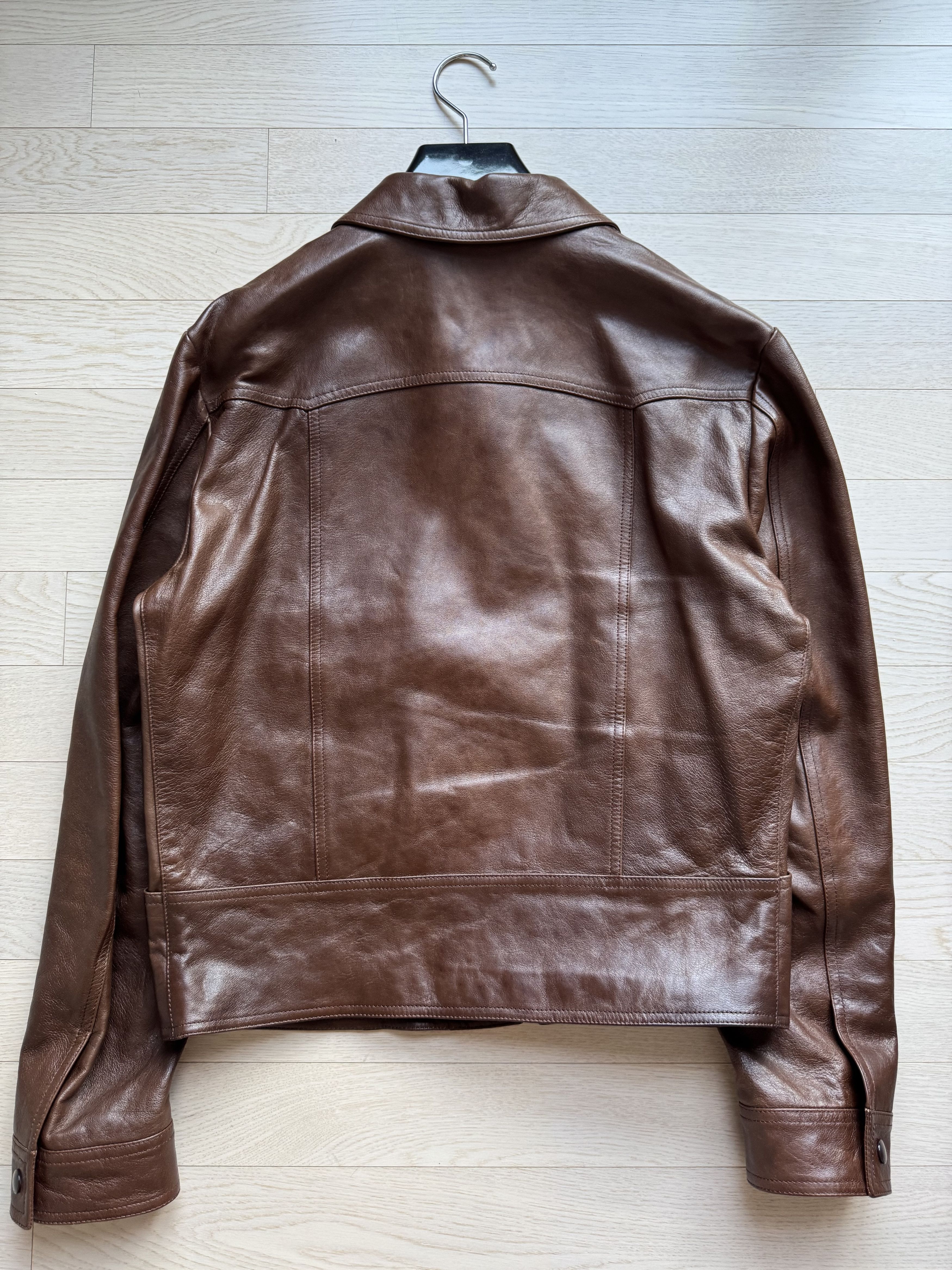 Celine FW23 Wax Effect Western Leather Blouson Size US L / EU 52-54 / 3 - 3 Thumbnail