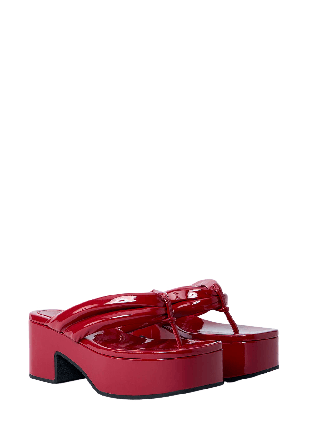 Dries Van Noten DRIES VAN NOTEN Red Platform Sandals New And Authentic Size US 7 / IT 37 - 2 Thumbnail