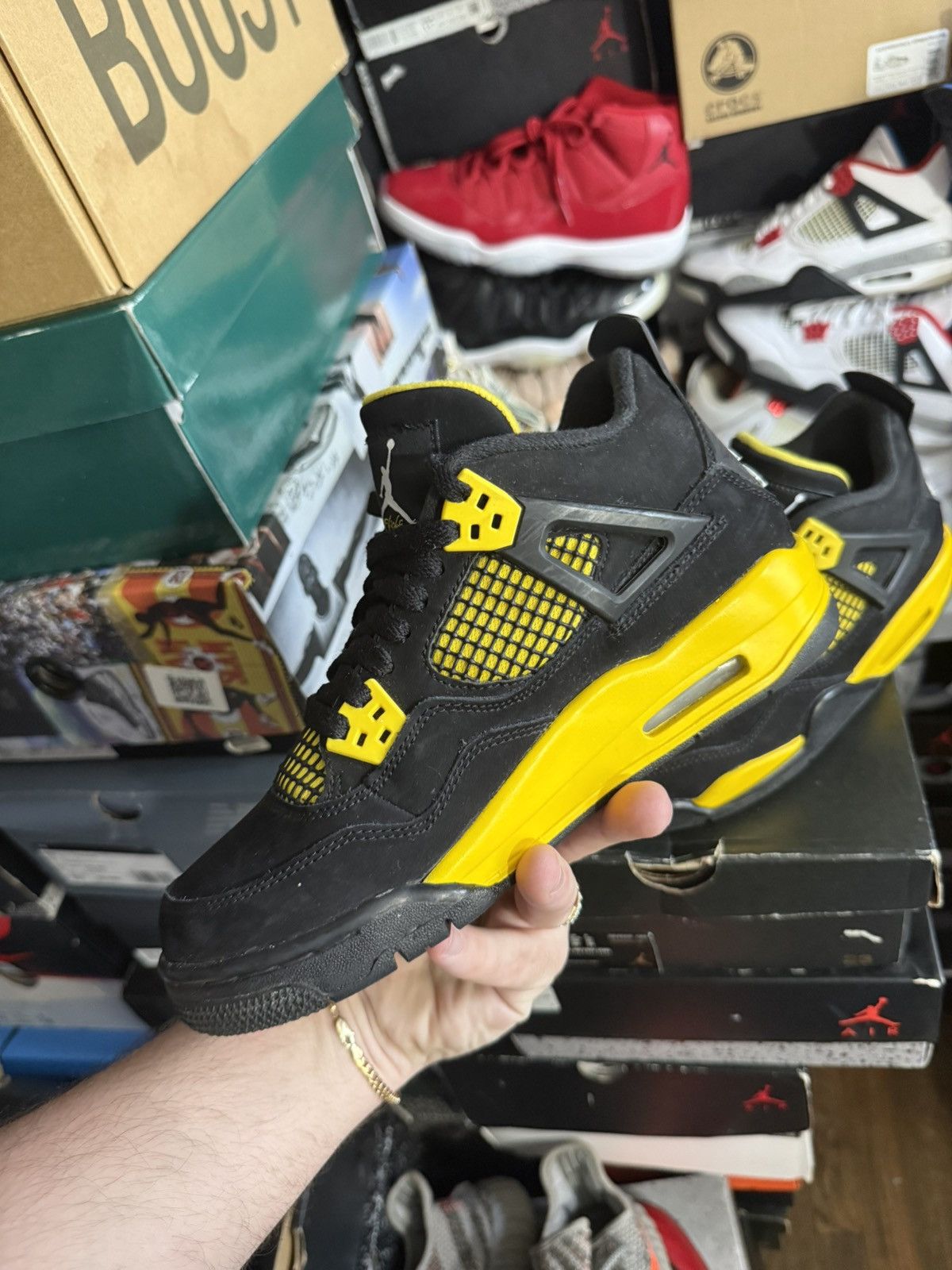 Jordan Brand Jordan retro 4 thunder sz 6y Size US 6 / EU 39 - 3 Thumbnail