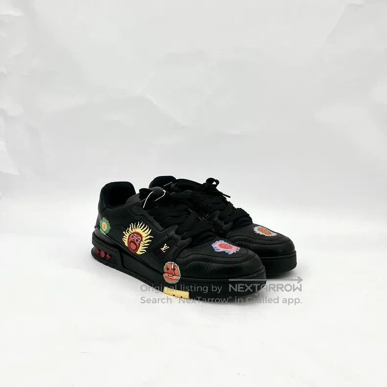 Louis Vuitton Louis Vuitton Yayoi Kusama co-branded black logo sunflower Size US 7 / EU 40 - 2 Thumbnail