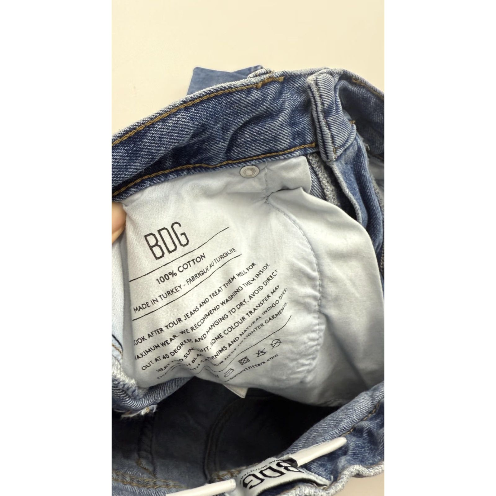 Bdg BDG Jeans Women's 26x30 Blue Modern Boyfriend Denim Relaxed Fit 100% Cotton W26 L30 Womens Size 26" / US 2 / IT 38 - 6 Thumbnail