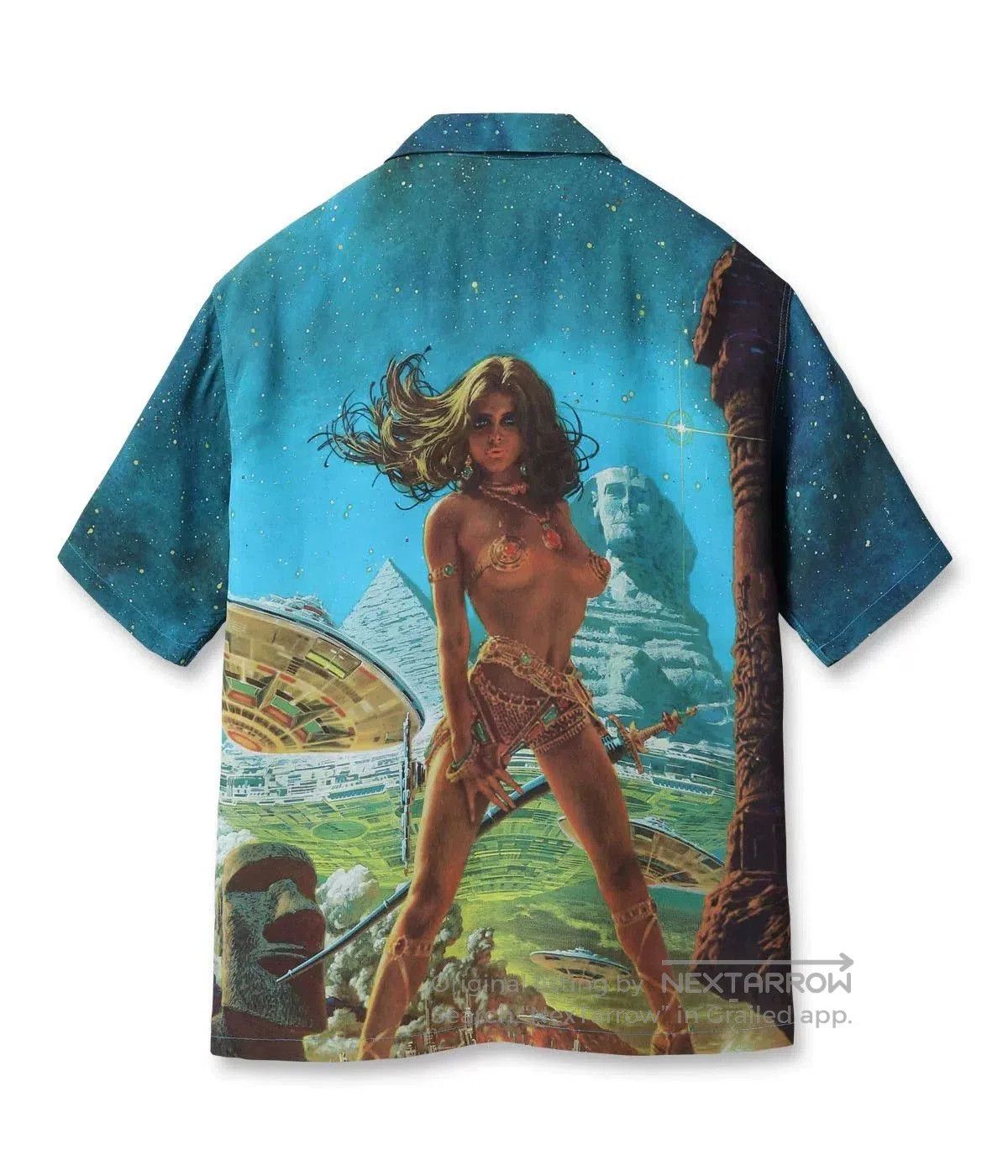 Sun Surf SUN SURF Occultic Beauty Hawaiian Shirt. Size M / US 6-8 / IT 42-44 - 4 Thumbnail