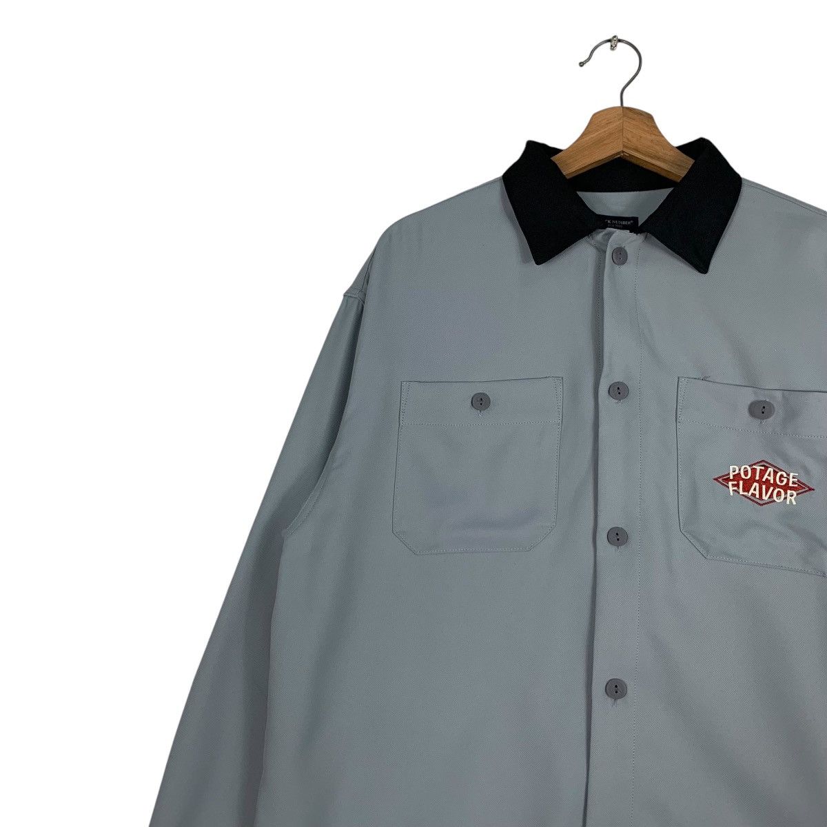 Japanese Brand BACK NUMBER Potato Chip Potage Flavor Shirt Jacket #1211-C55 Size US M / EU 48-50 / 2 - 8 Thumbnail