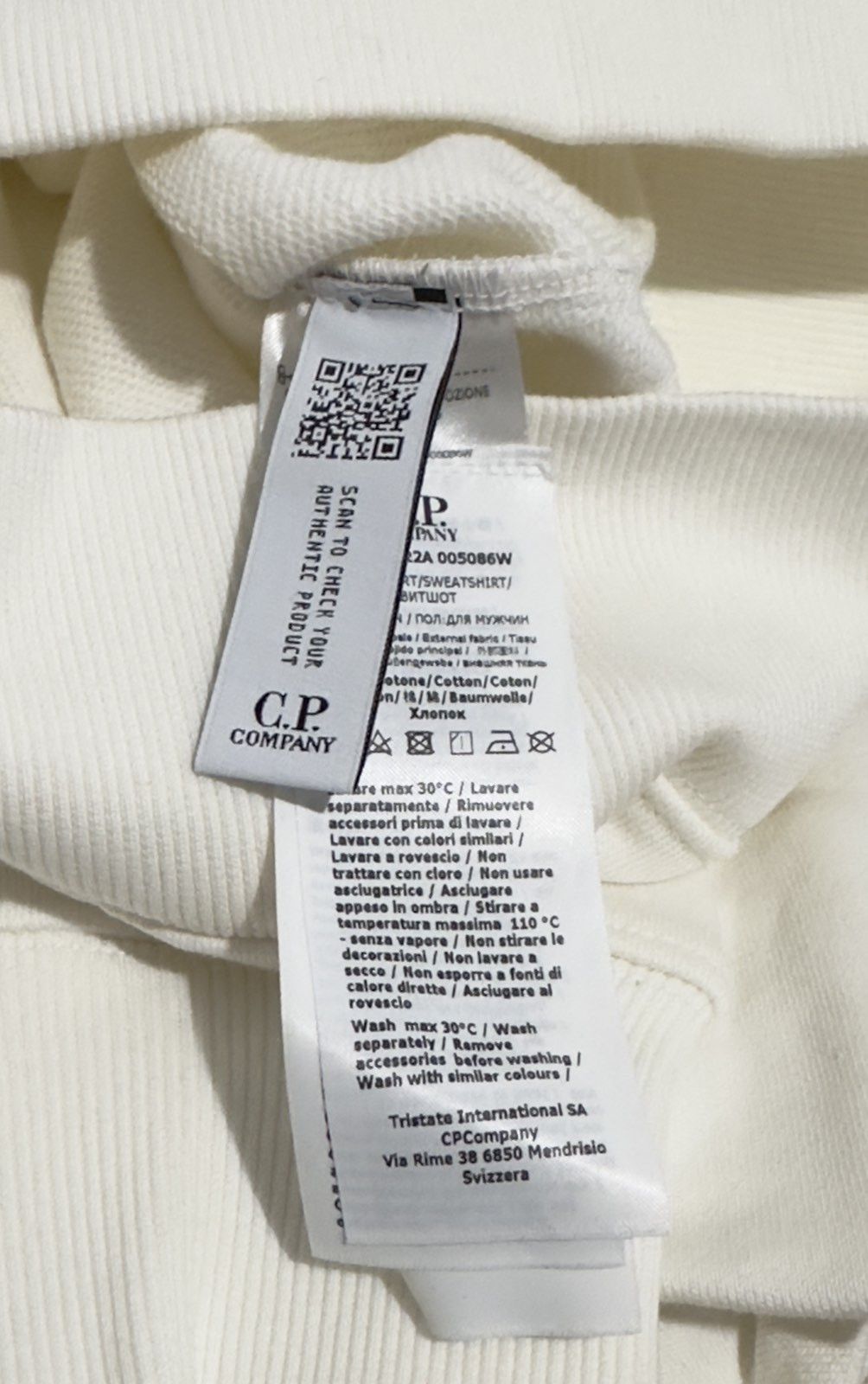 C.P. Company White cotton sweatshirt Size US XXL / EU 58 / 5 - 9 Thumbnail