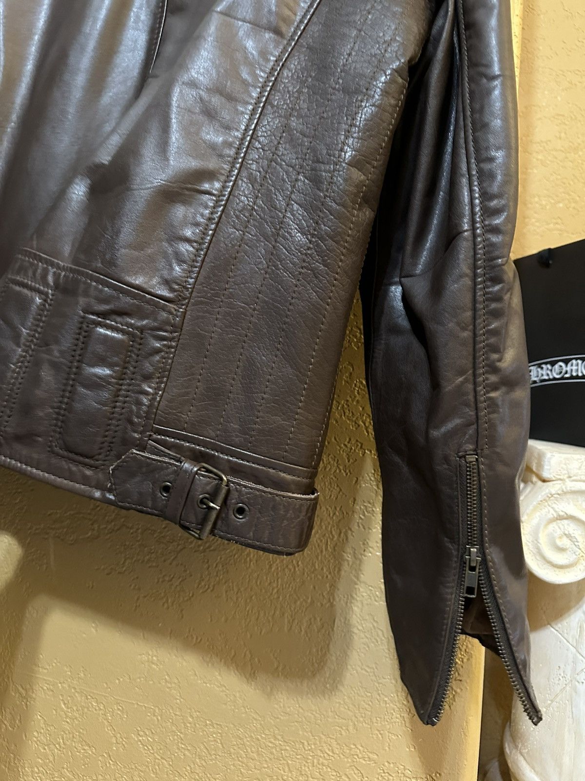 Vintage Vintage Milwaukee Brown Leather Racing Jacket Size US M / EU 48-50 / 2 - 7 Thumbnail