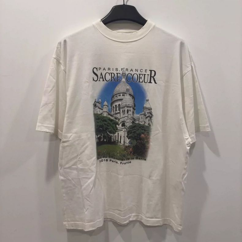 Balenciaga Balenciaga White Short Sleeve Graphic T-Shirt- DMC Size US XXS / EU 40 - 1 Thumbnail