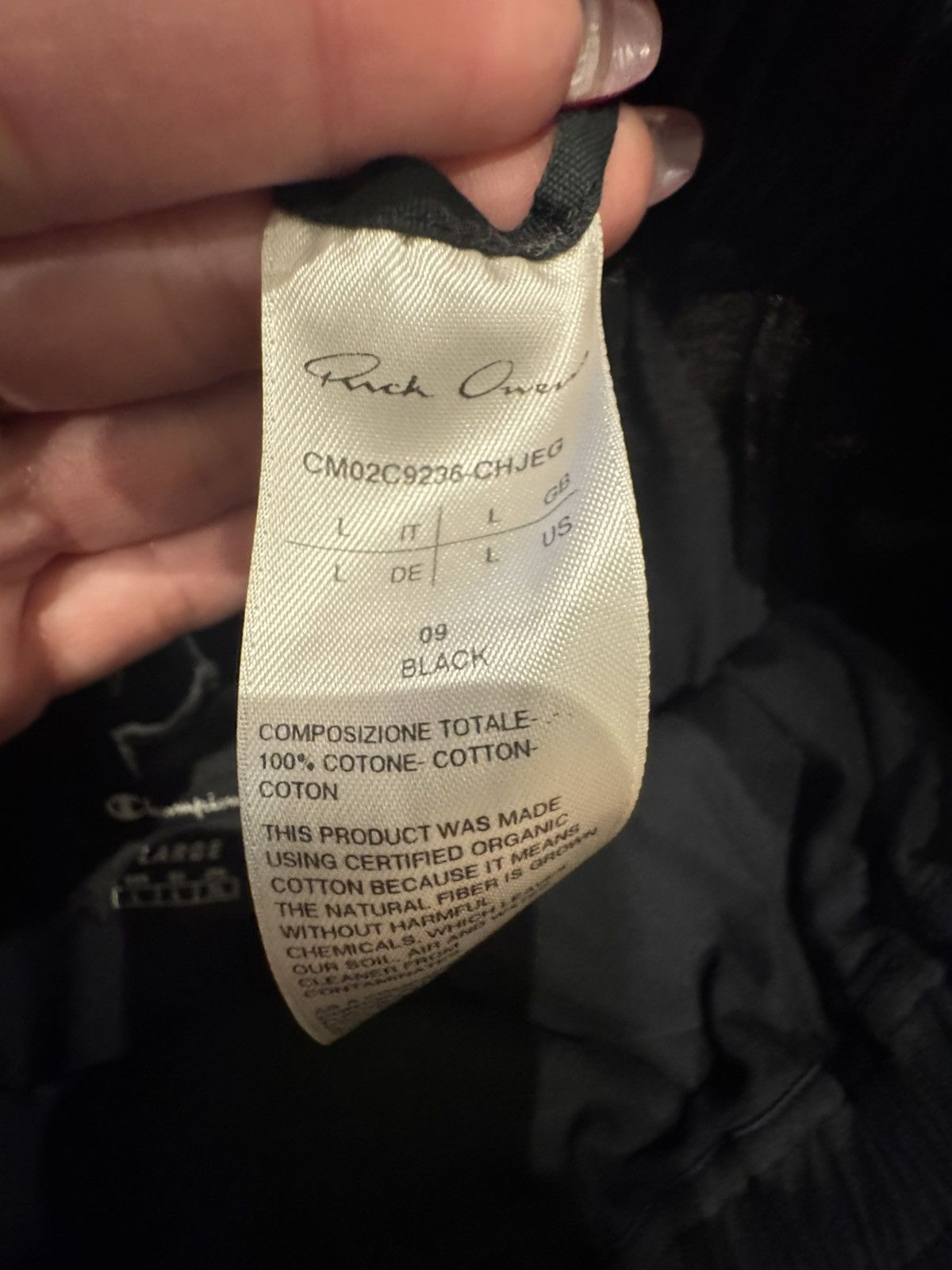 Champion × Rick Owens Rick Owens x Champion Black Shorts L Size US 36 / EU 52 - 7 Thumbnail