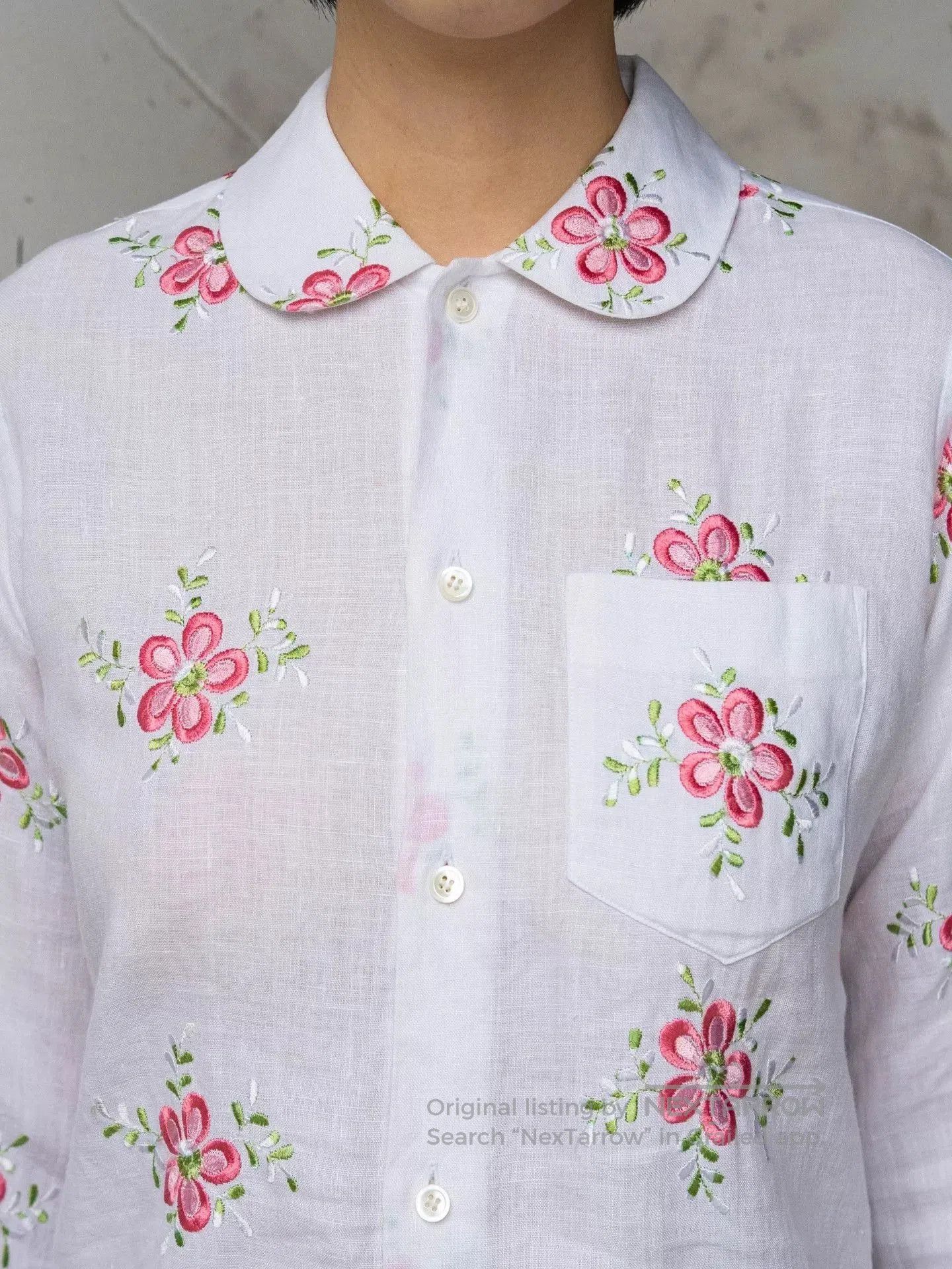 Junya Watanabe junya watanabe floral embroidery shirt. Size US M / EU 48-50 / 2 - 6 Thumbnail