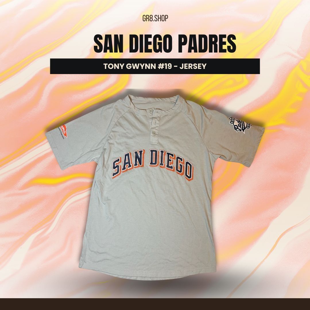 Other Tony Gwynn #19 San Diego Padres Gray Jersey Short Sleeve Rag Size US L / EU 52-54 / 3 - 1 Thumbnail