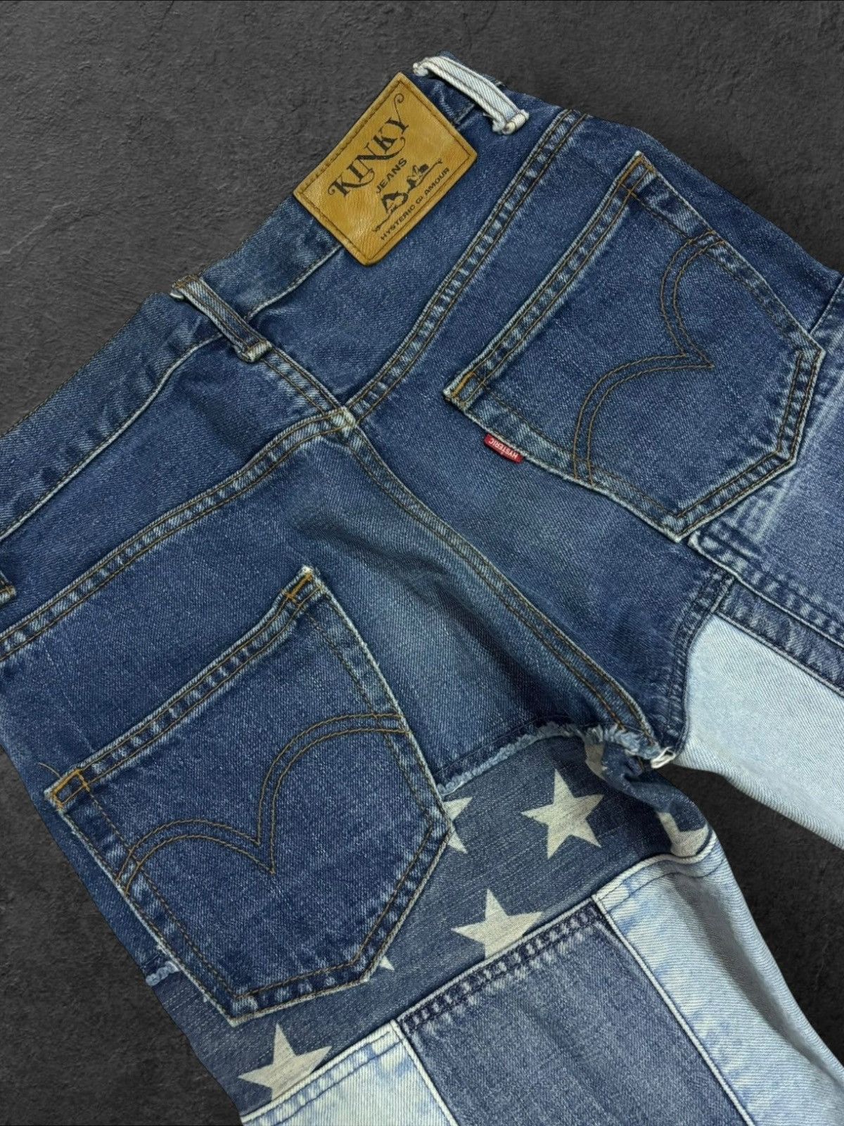 Hysteric Glamour Kinky Hysteric Glamour Flared Bootcut Patchwork Jeans Size US 28 / EU 44 - 9 Thumbnail
