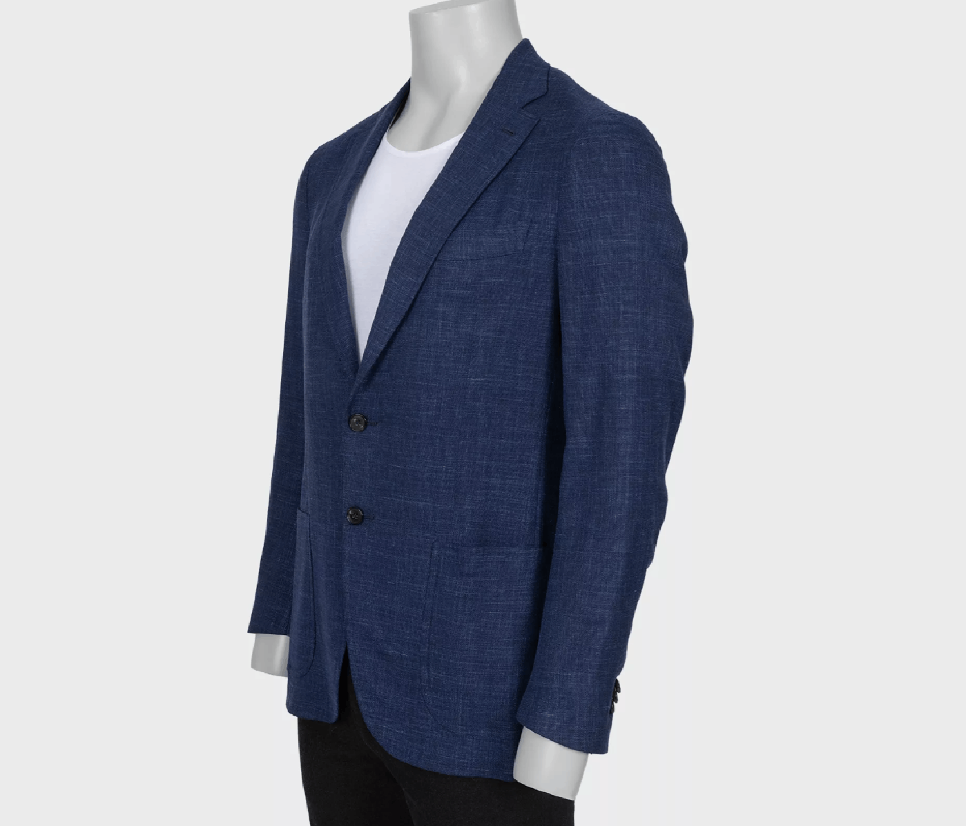 Isaia Isaia Blue Wool Silk Linen Blazer Jacket IT50 L Size 50S - 2 Thumbnail