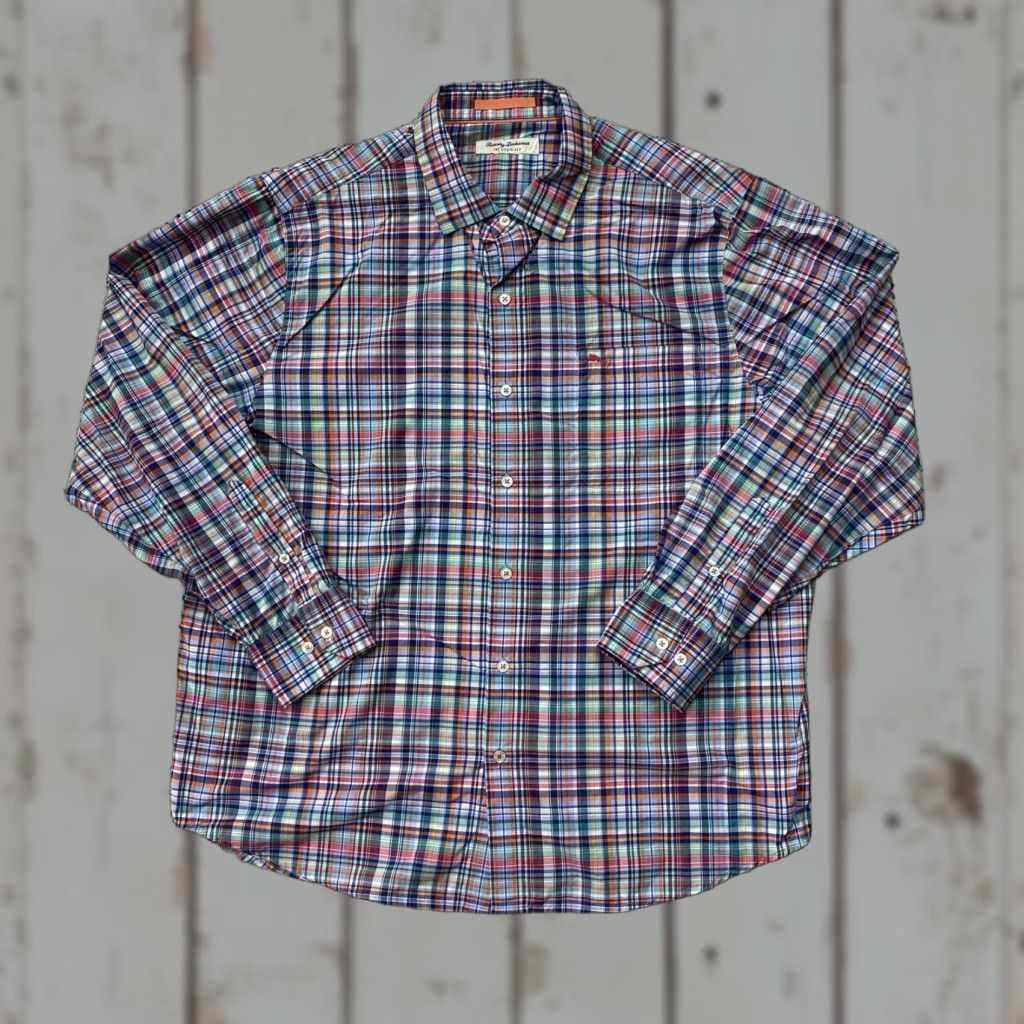 Tommy Bahama VINTAGE Tommy Bahama Shirt The Siesta Key Long Sleeve Plaid Button Front Men Sz XL Size US XL / EU 56 / 4 - 1 Thumbnail