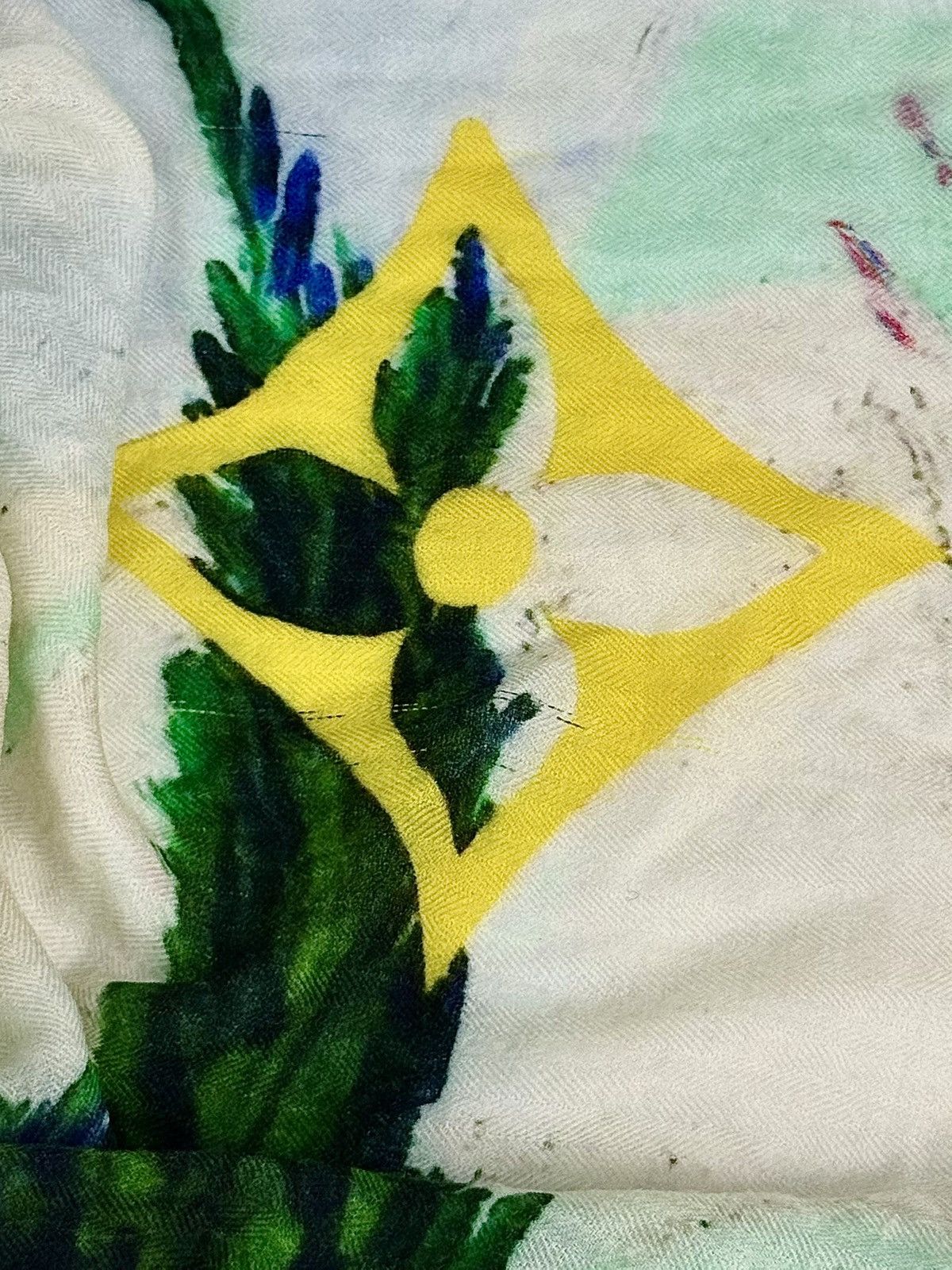 Louis Vuitton Louis Vuitton - Jeff Koons - 2017 - Van Gogh Cashmere Scarf Size ONE SIZE - 8 Thumbnail