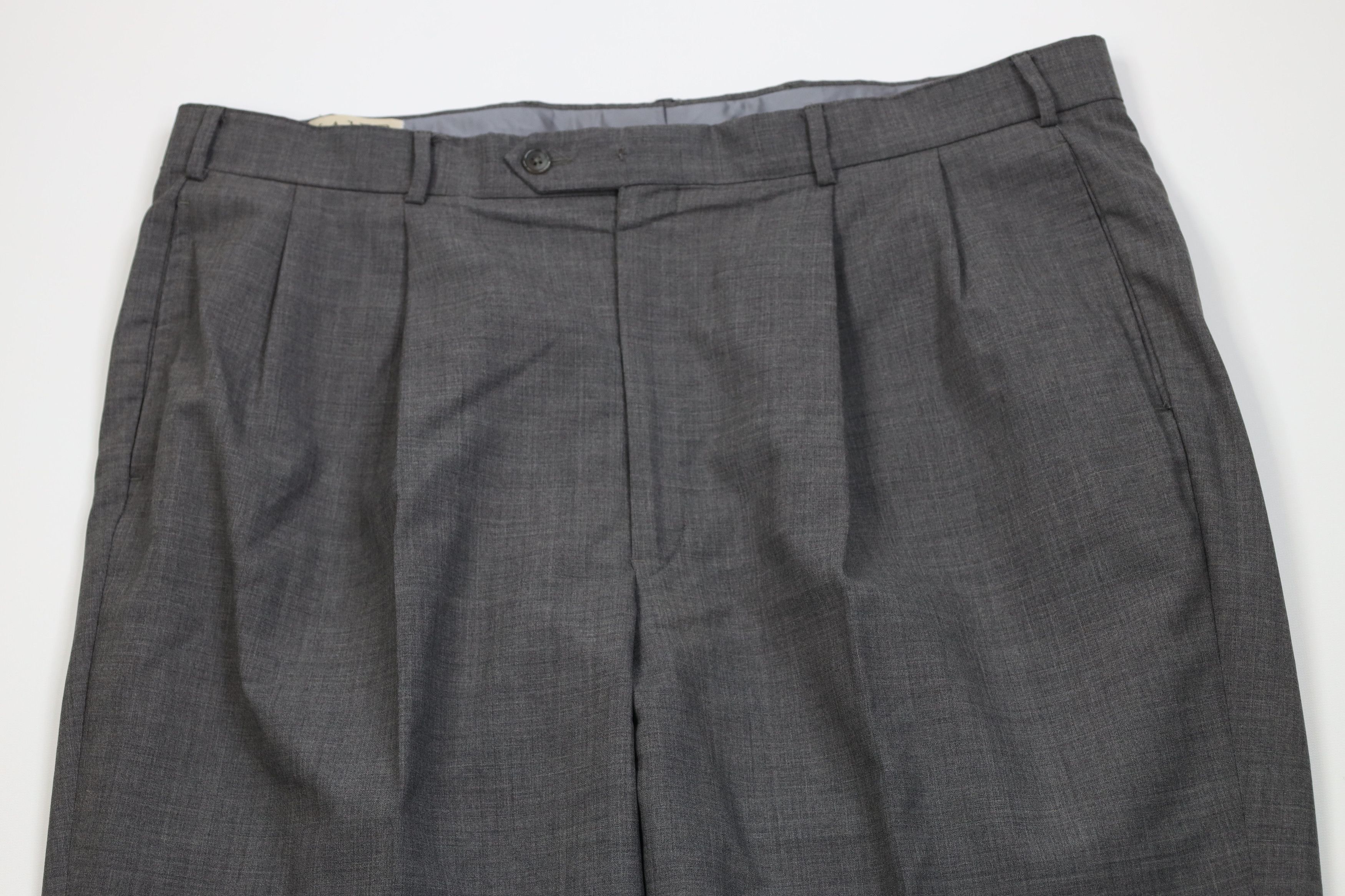 Vintage Vintage 90s Streetwear Wool Knit Wide Leg Chino Pants USA Size US 40 / EU 56 - 2 Thumbnail
