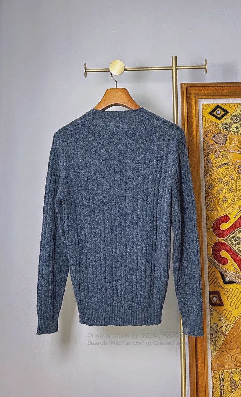 Loro Piana Loro Piana Classic Lamb Cashmere Cabled Crewneck Sweater Size US L / EU 52-54 / 3 - 3 Thumbnail