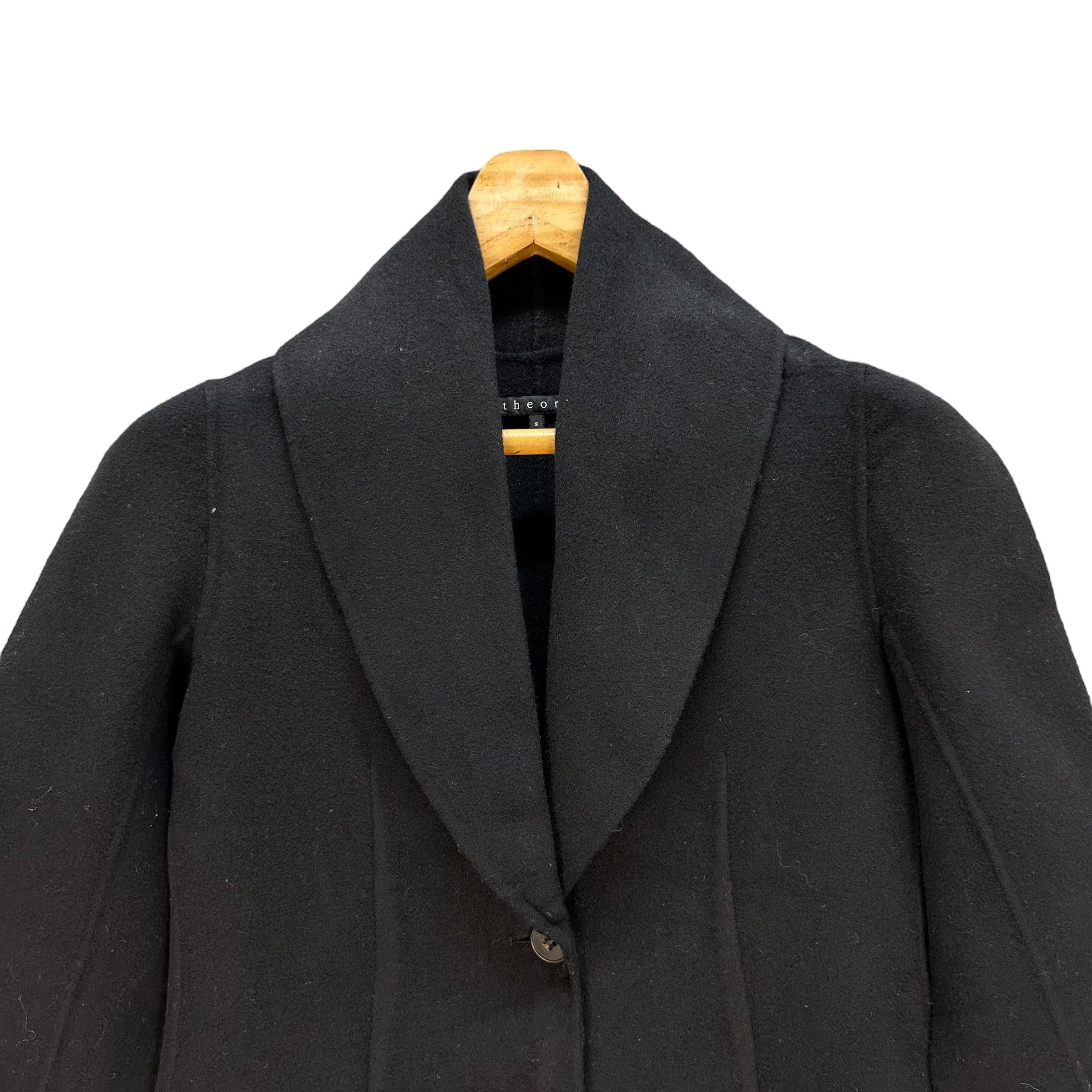 Theory Theory Rabbit Wool Collar Wool Nylon Overcoat #A32-0714 Size S / US 4 / IT 40 - 2 Thumbnail