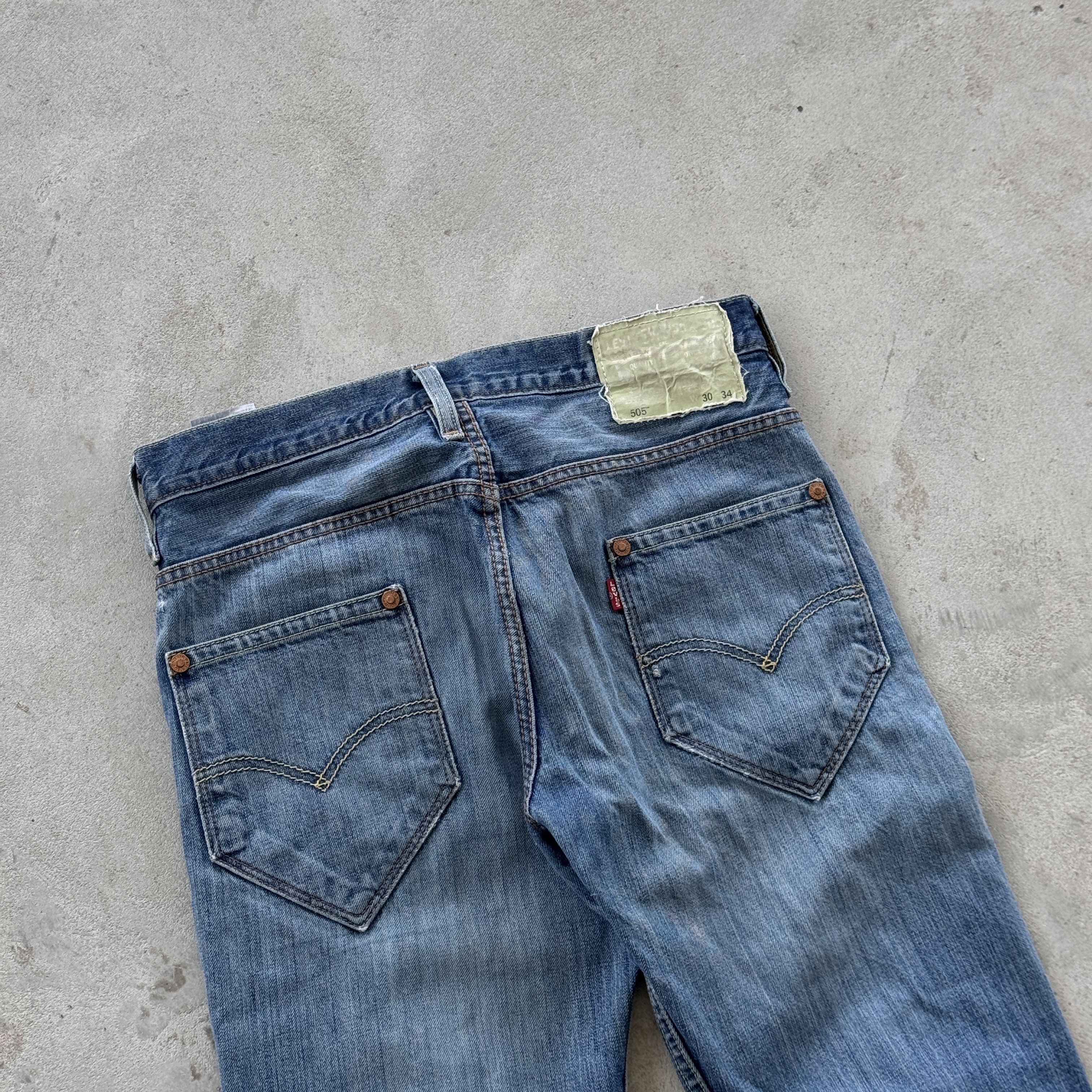 Levi's Levi's 505 Vintage Blue Denim Jeans W30 L34 Straight Leg Size US 30 / EU 46 - 4 Thumbnail