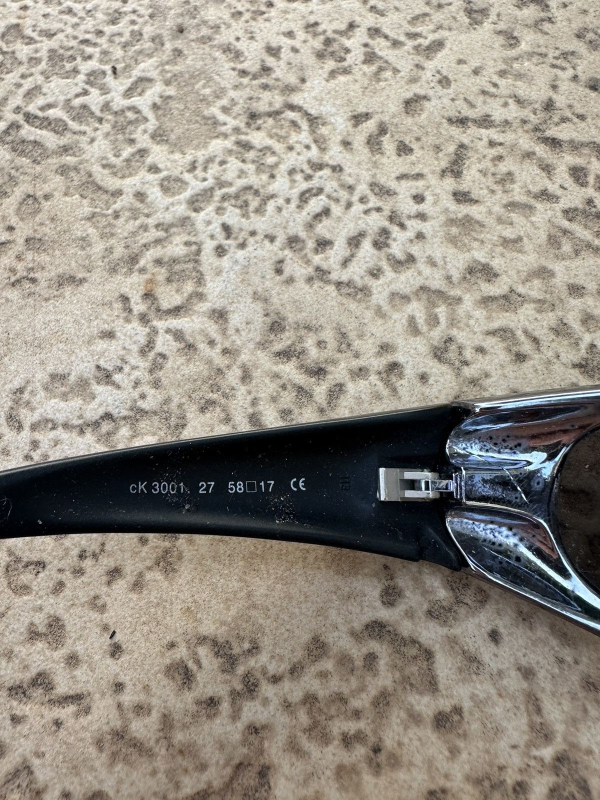 Calvin Klein × Vintage Calvin Klein Vintage Sunglasses cK3001 Silver Size ONE SIZE - 7 Thumbnail