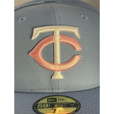 New Era Minnesota Twins 1965 ASG Hat Club Cotton Candy 59FIFTY 7 3/4 Size ONE SIZE - 2 Thumbnail