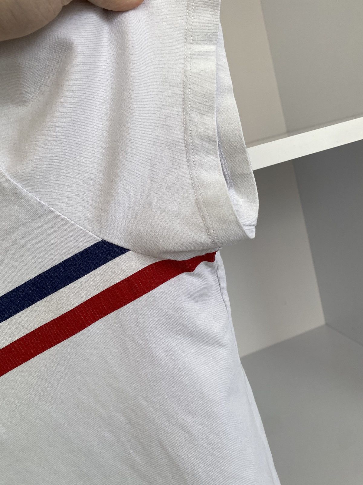 Moncler Vintage Moncler Striped Crew Neck T-Shirt Size US L / EU 52-54 / 3 - 10 Thumbnail