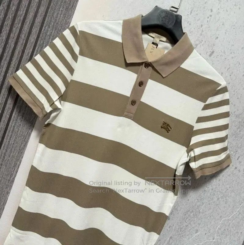 Burberry Burberry Men's Logo Striped Polo Shirt. Size US M / EU 48-50 / 2 - 7 Thumbnail