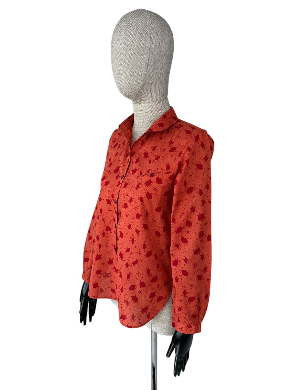 Gudrun Sjoden GUDRUN SJODEN Floral Print Button Up Shirt Long Sleeve Size S / US 4 / IT 40 - 3 Thumbnail