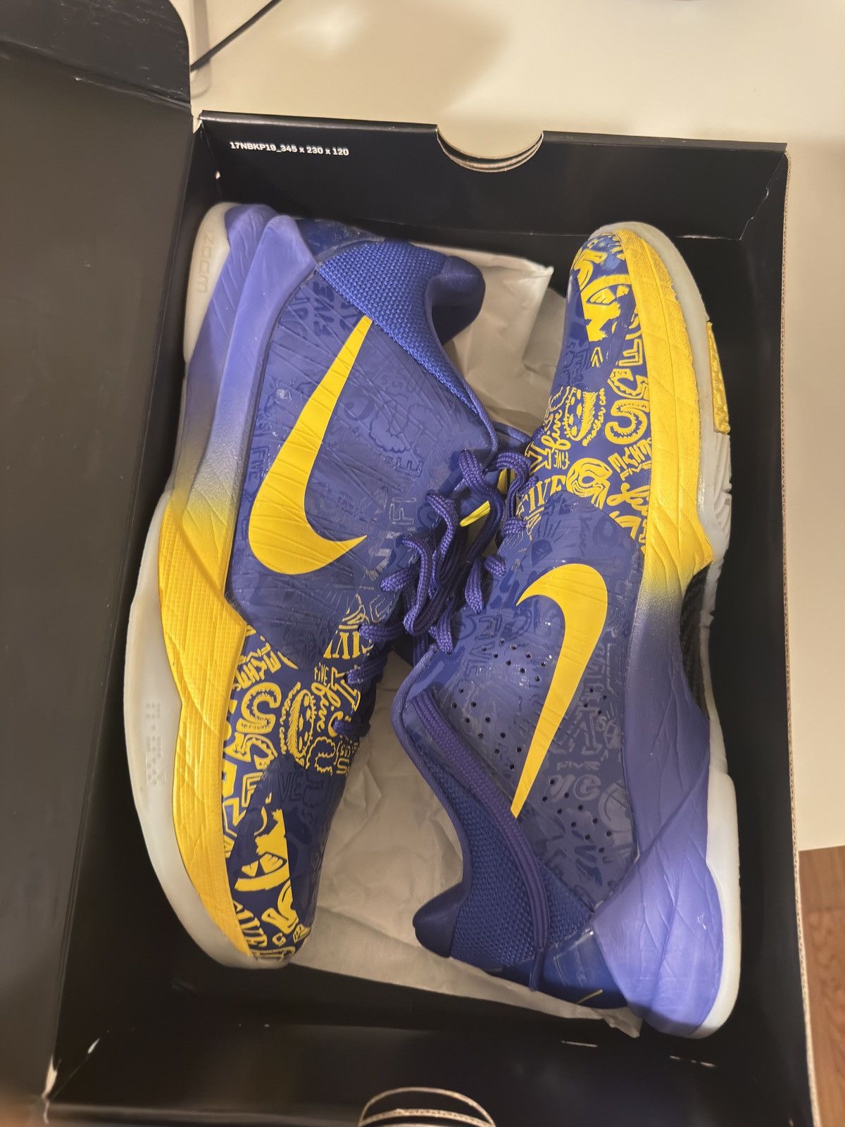 Nike Kobe V Protro ‘5 Rings’ Size US 11.5 / EU 44-45 - 1 Thumbnail