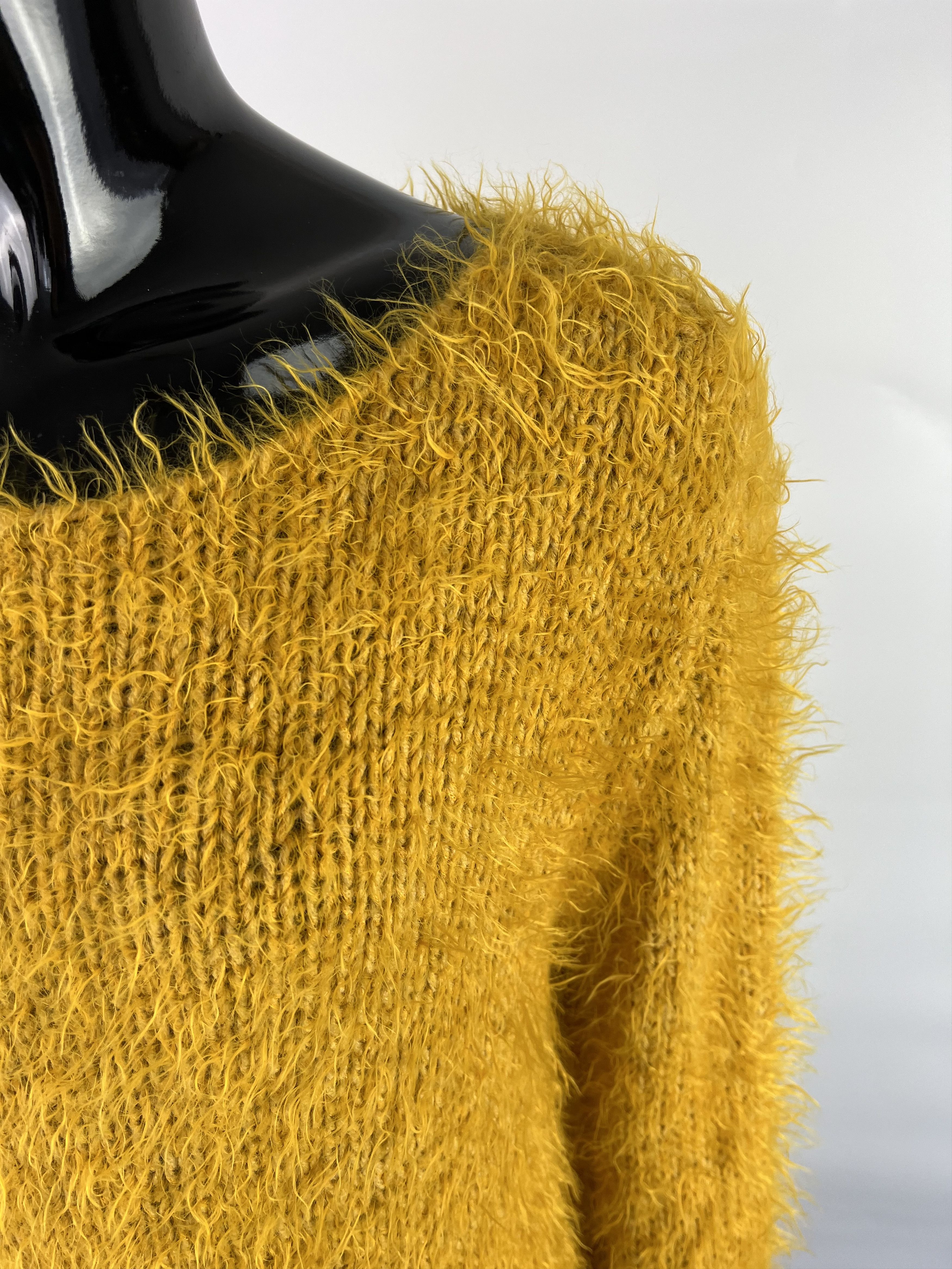 Homespun Knitwear × Sandro Sandro Ferrone Women's Yellow Sweater Size L Size L / US 10 / IT 46 - 7 Thumbnail